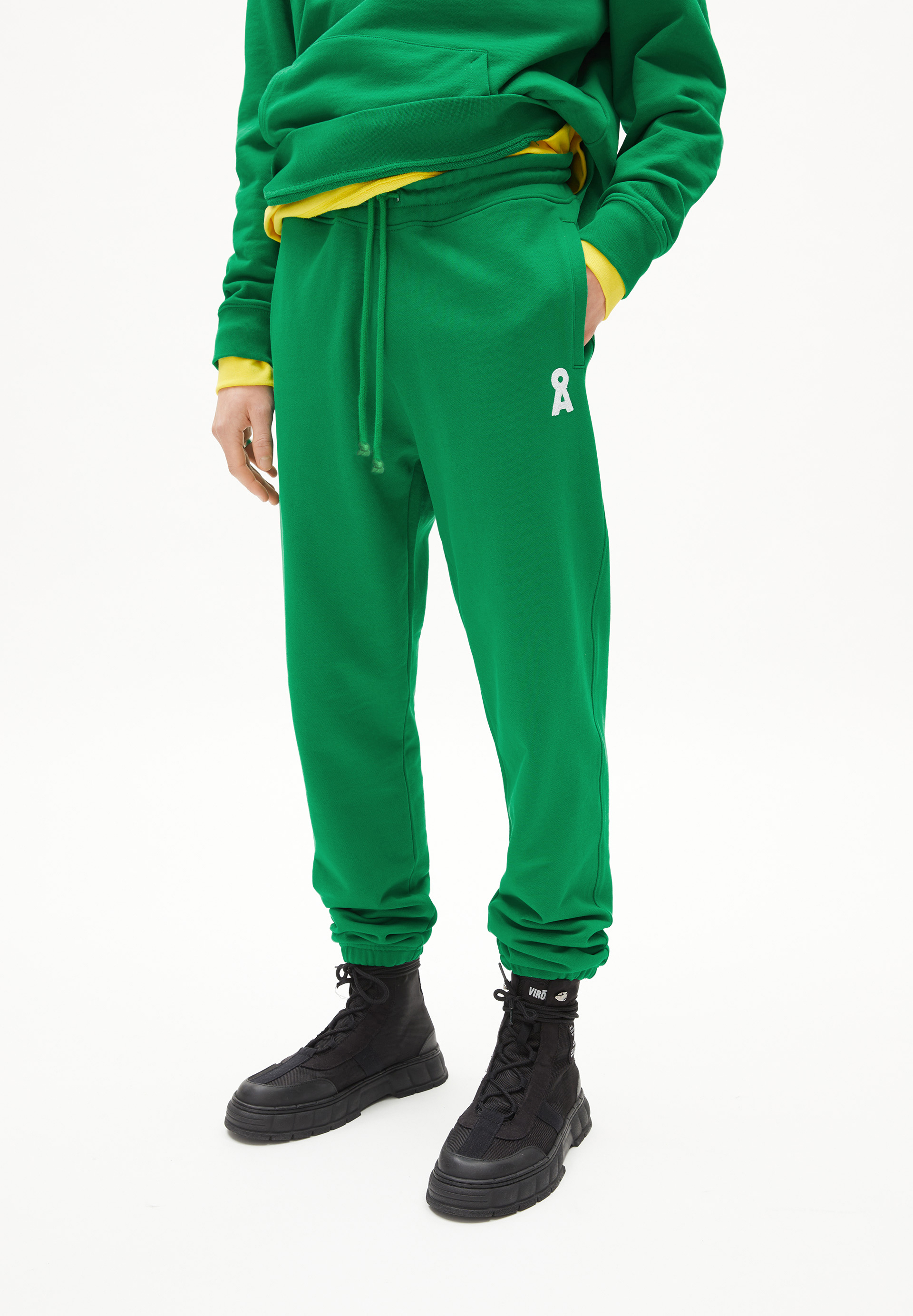 AAIKE ICONIC CAPSULE Heavyweight Sweathose Regular Fit aus Bio-Baumwoll Mix