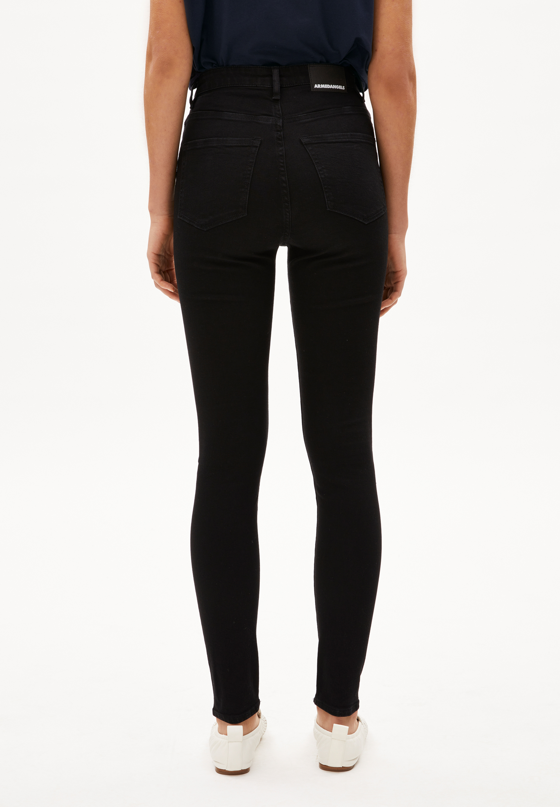 INGAA Jean skinny taille haute en coton bio mélangé x-stretch