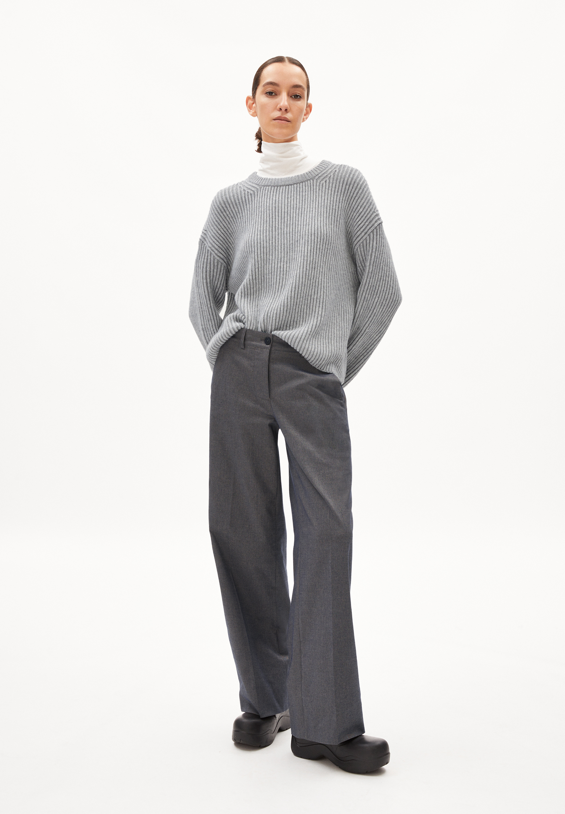NAARUKO Sweater Oversized Fit made of Organic Cotton Mix