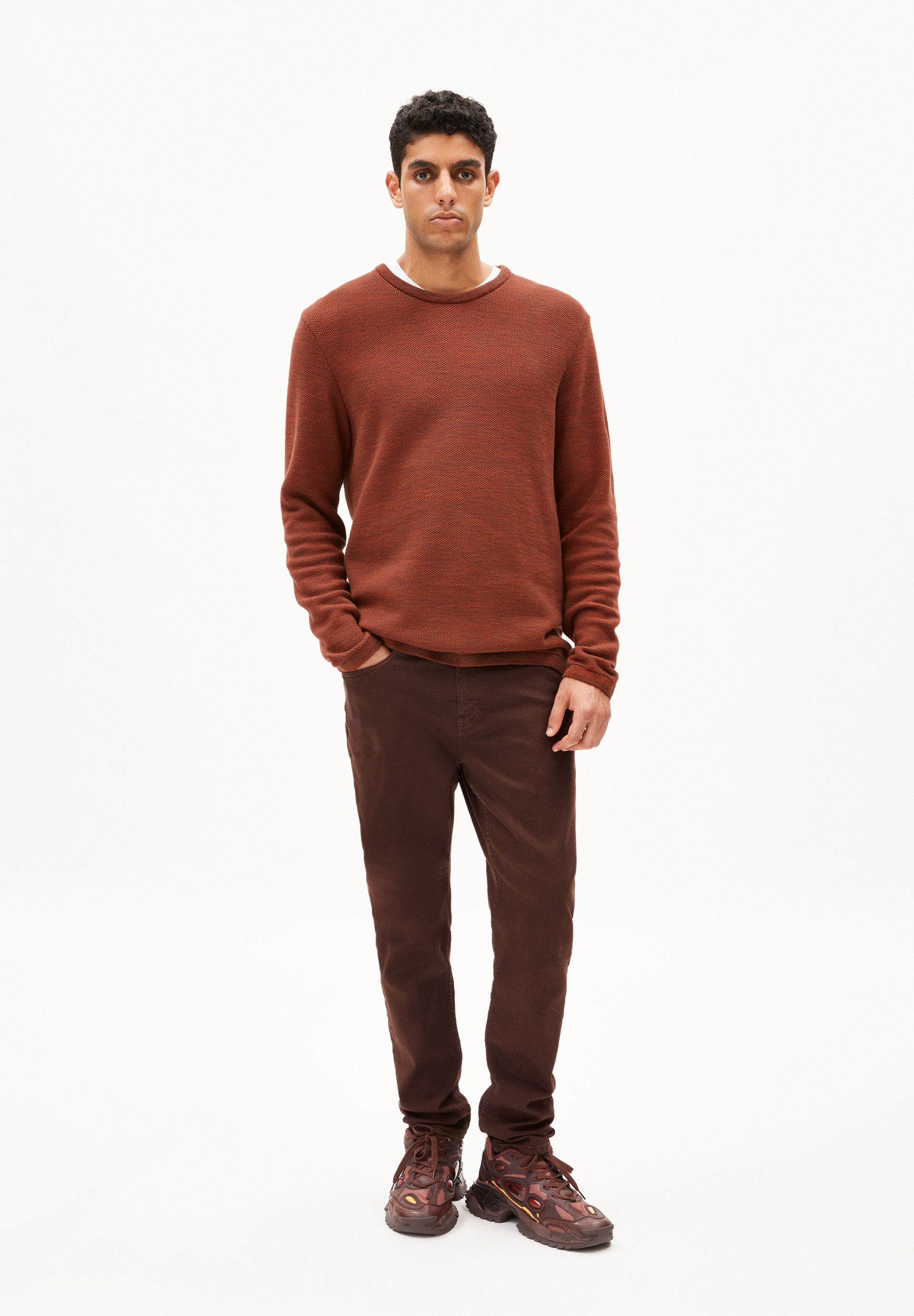 TOLAA Pull en coton biologique