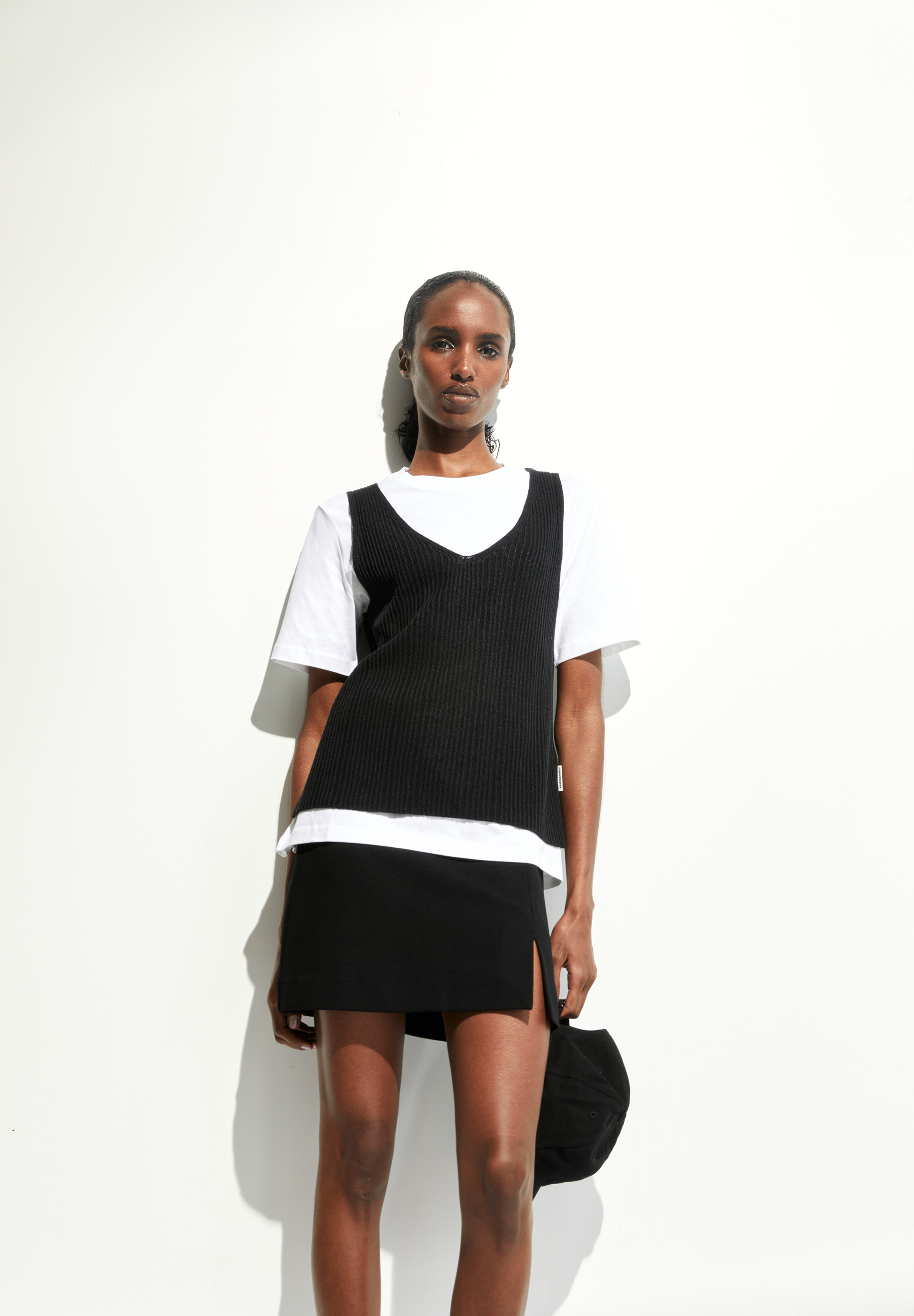 CAARO LINO Knit Top made of Linen-Mix