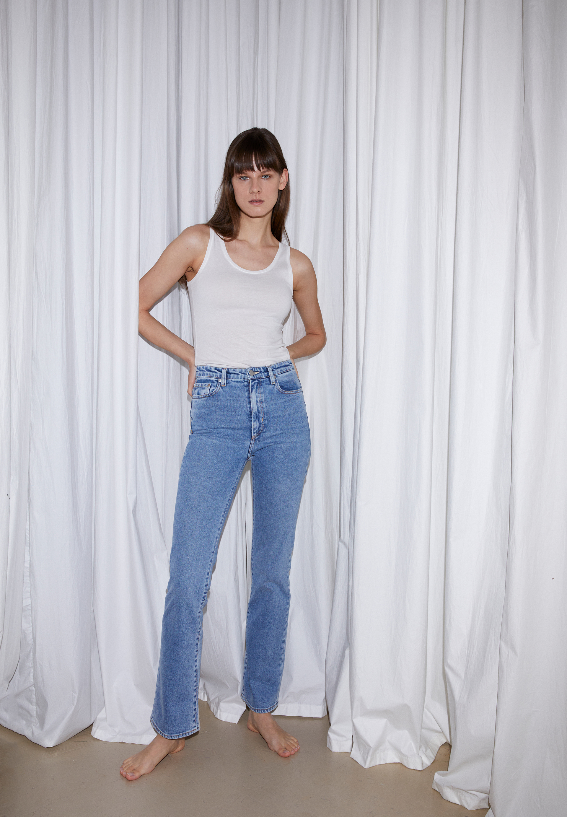 LINNAA Boot Cut High Waist aus Bio-Baumwoll Mix