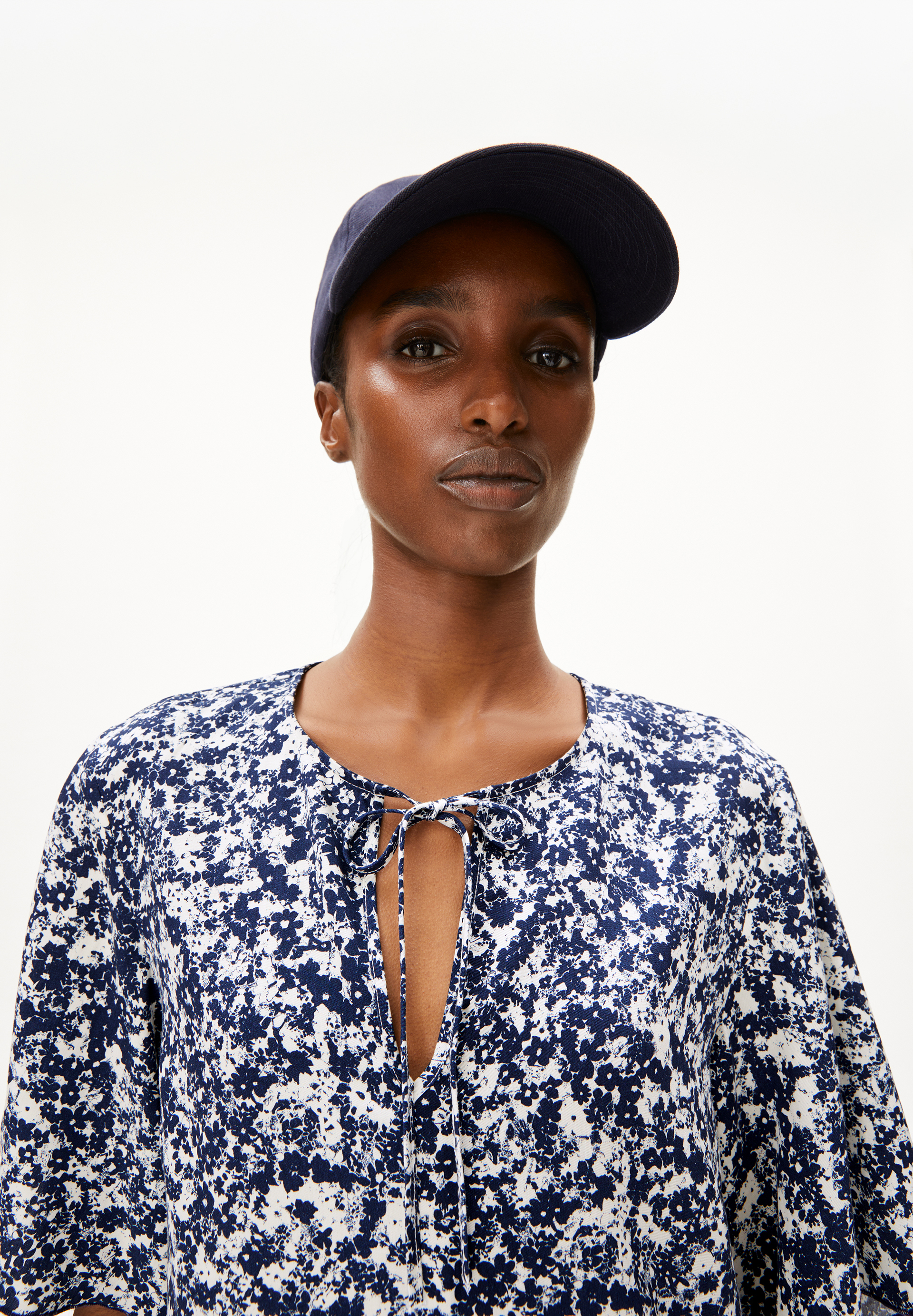 ANDRIKAA MOSAIC LINO Blouse en lin mélangé