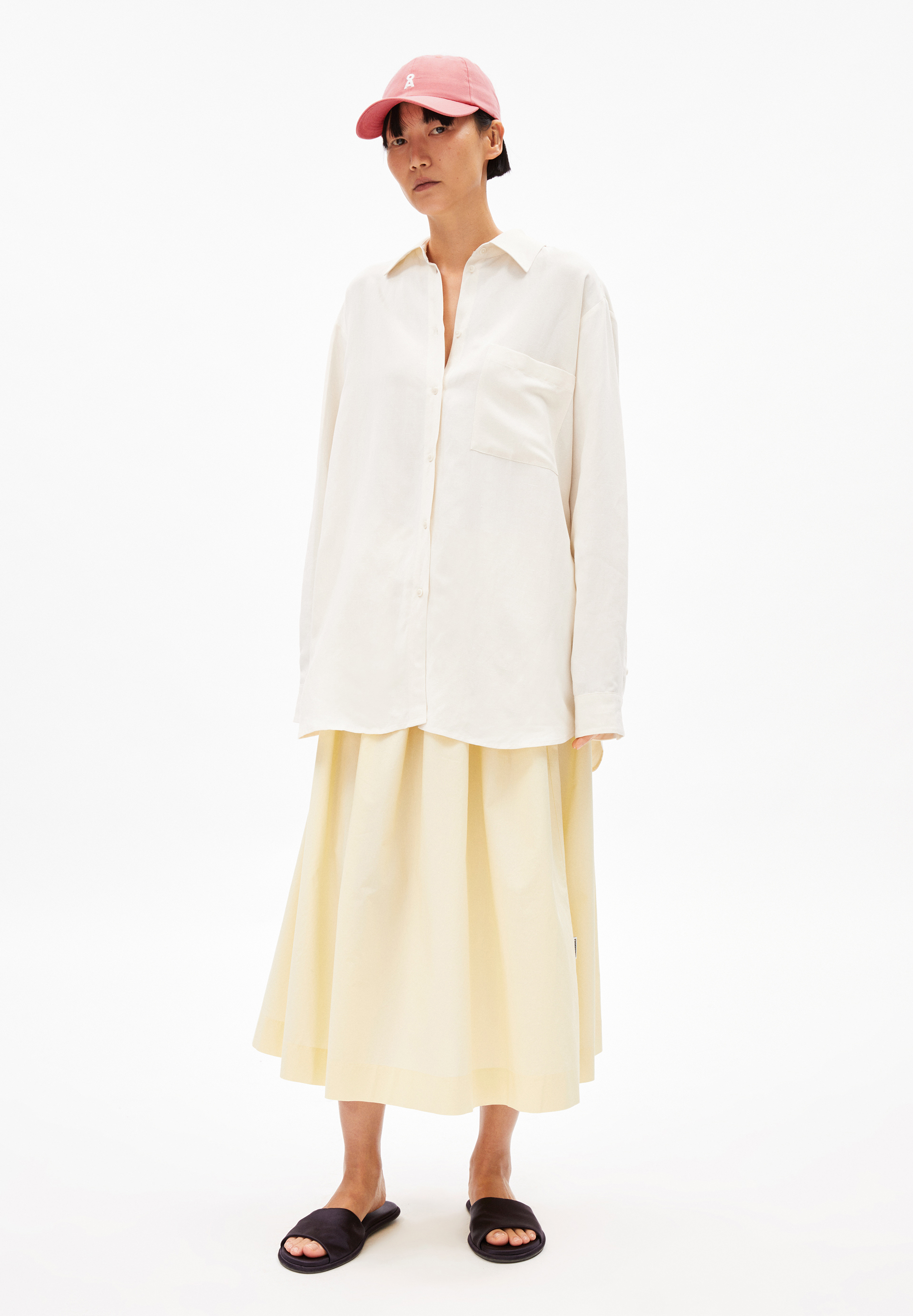 MAALGAA LINO Blouse en lin mélangé