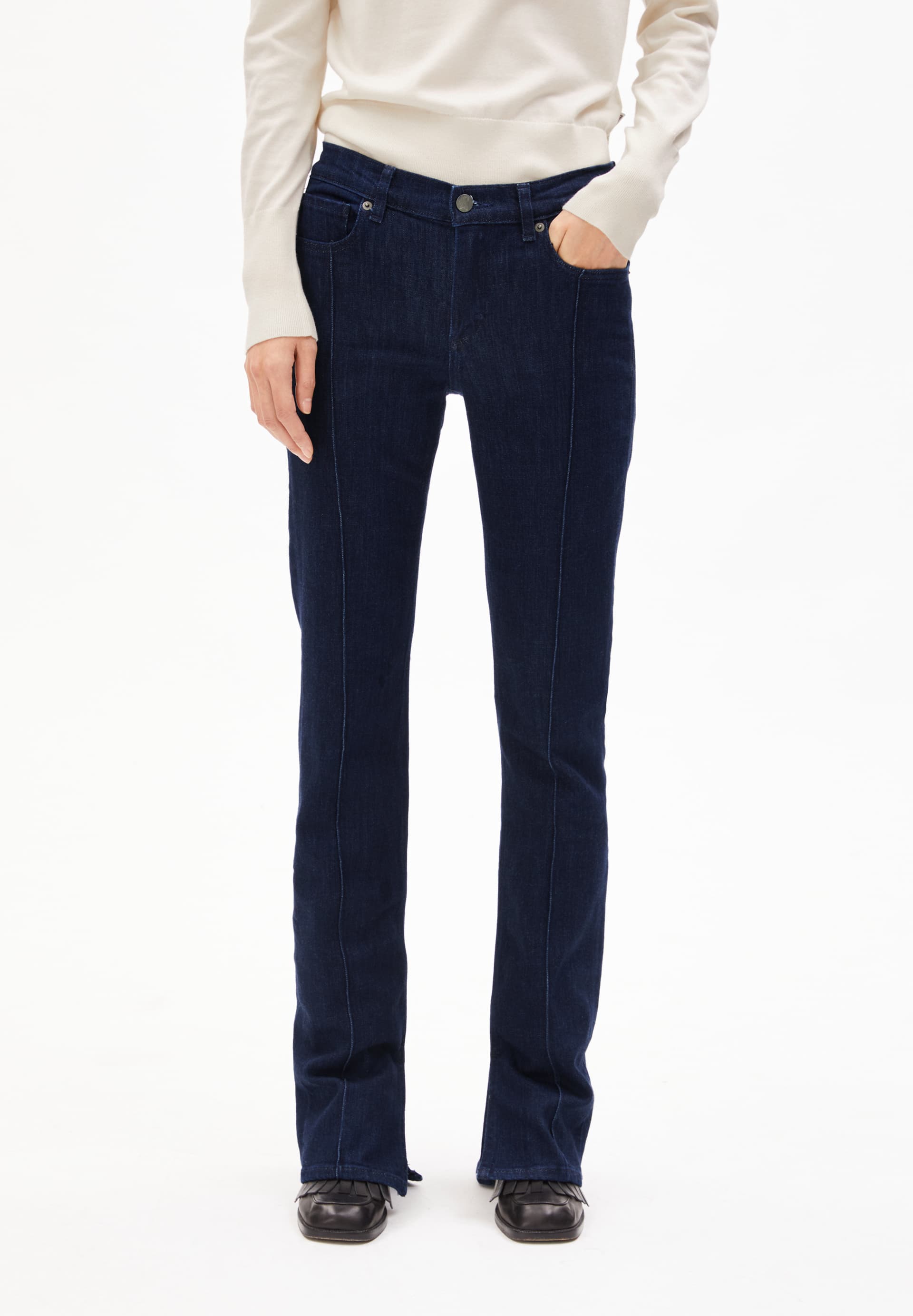 LINDAA LOW Bootcut Jeans Organic Cotton Mix Comfort-Stretch