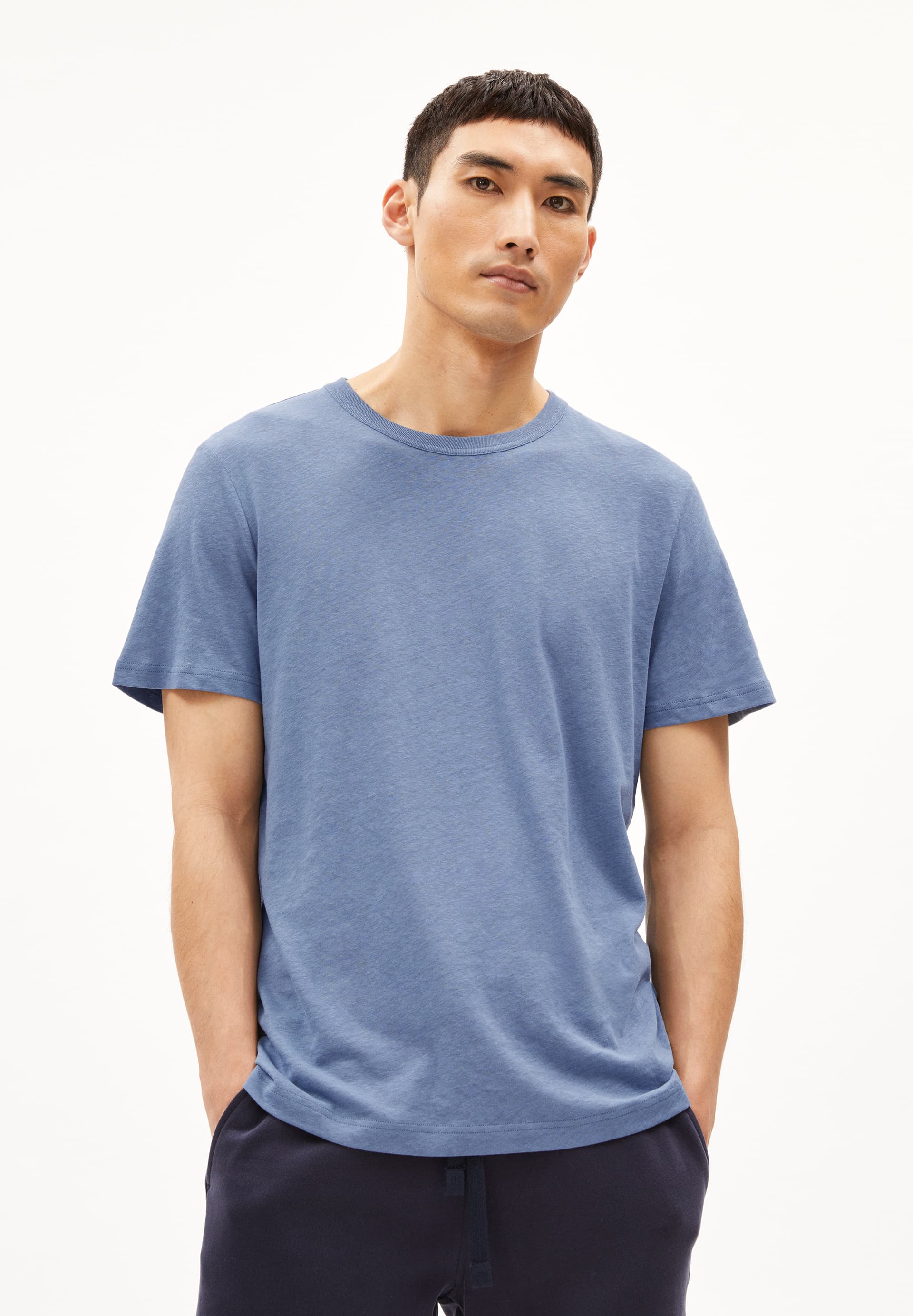 KOLMAARO LINEN T-shirt coupe décontractée en lin mélangé