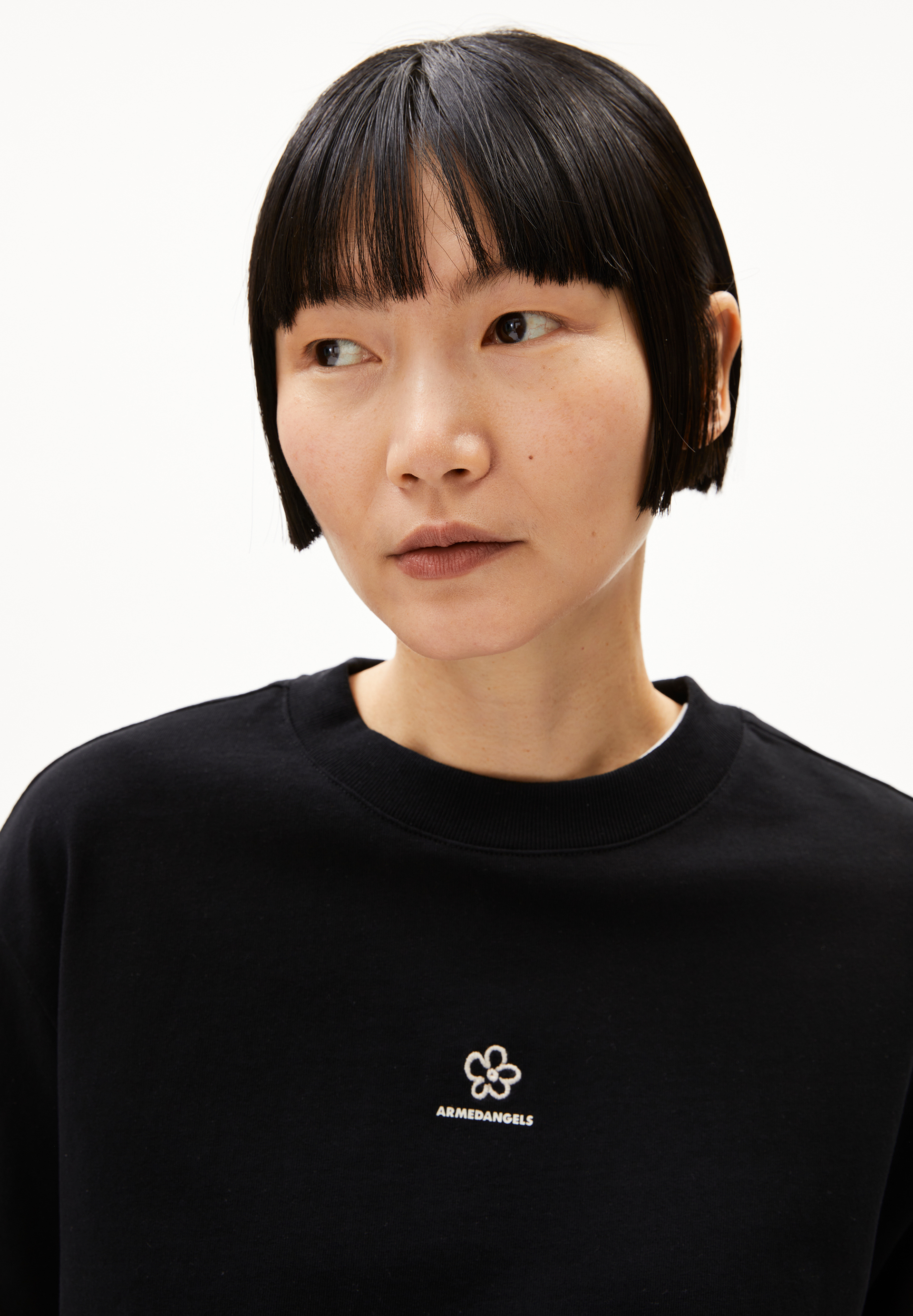 TARJAA BACK FLOWAA Heavyweight T-shirt van gerecyclede katoenmix