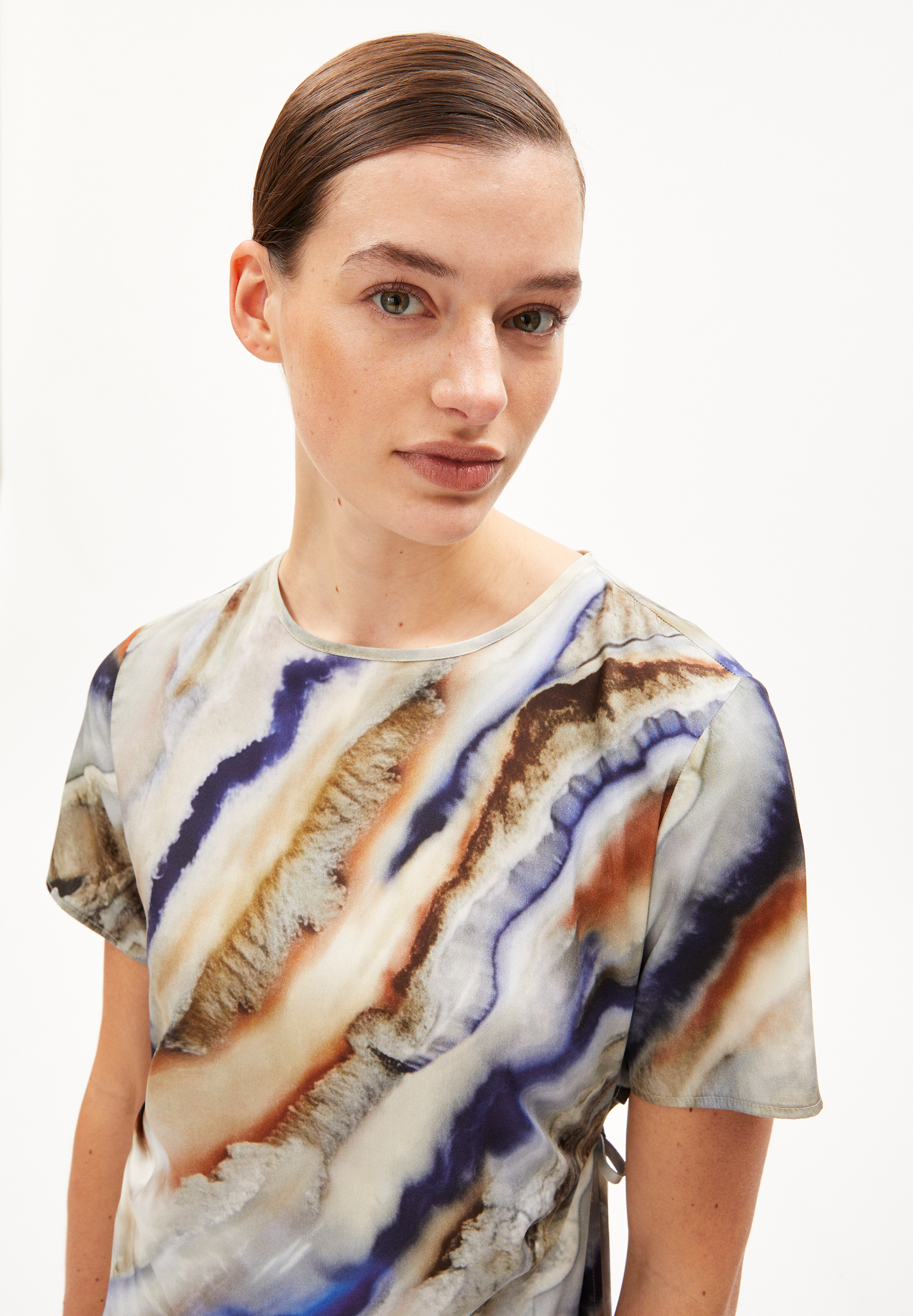 SEDISAA PÄRLAA Webkleid Regular Fit aus TENCEL™ Lyocell Mix