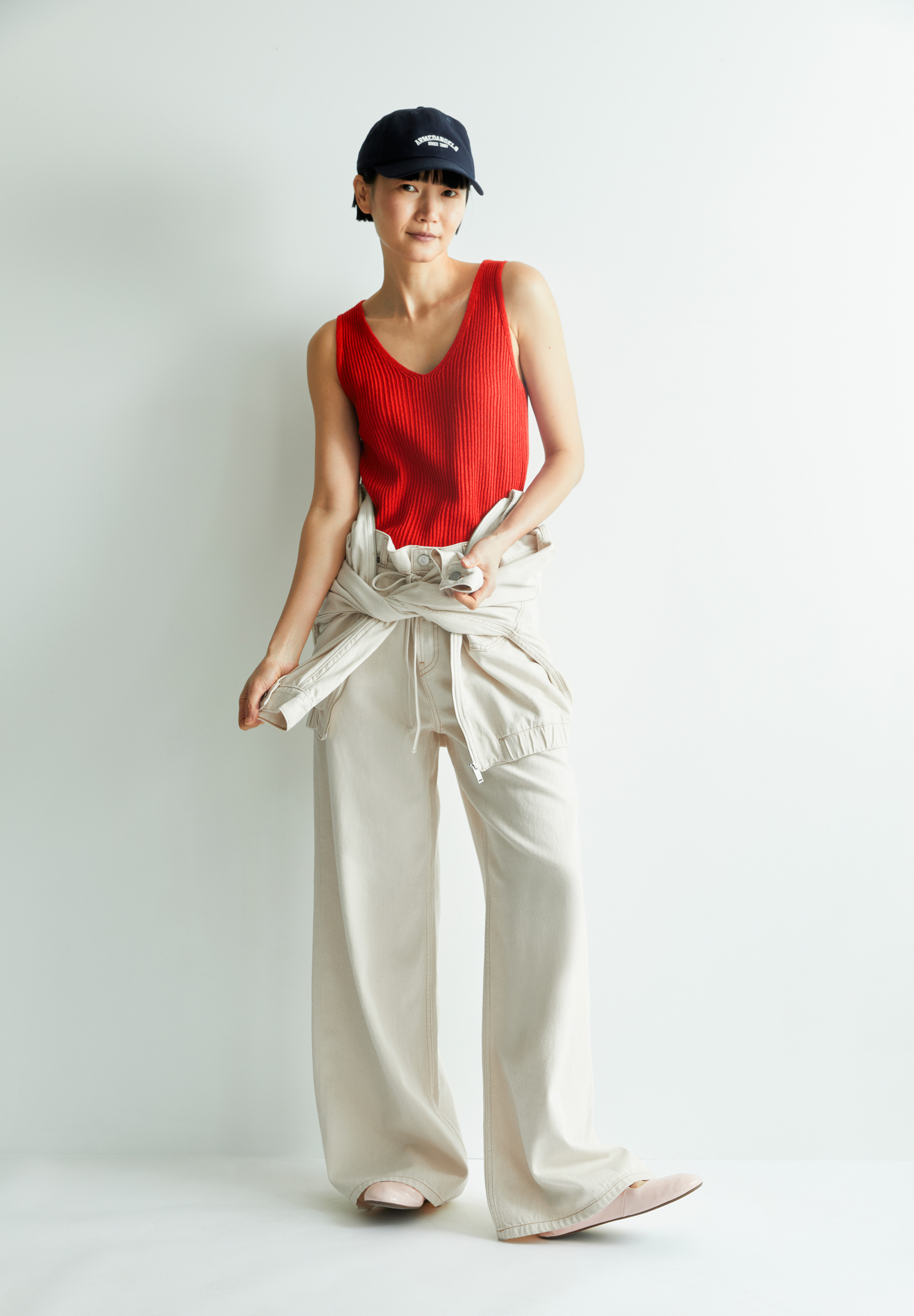 CAARO LINO Stricktop aus Leinen-Mix