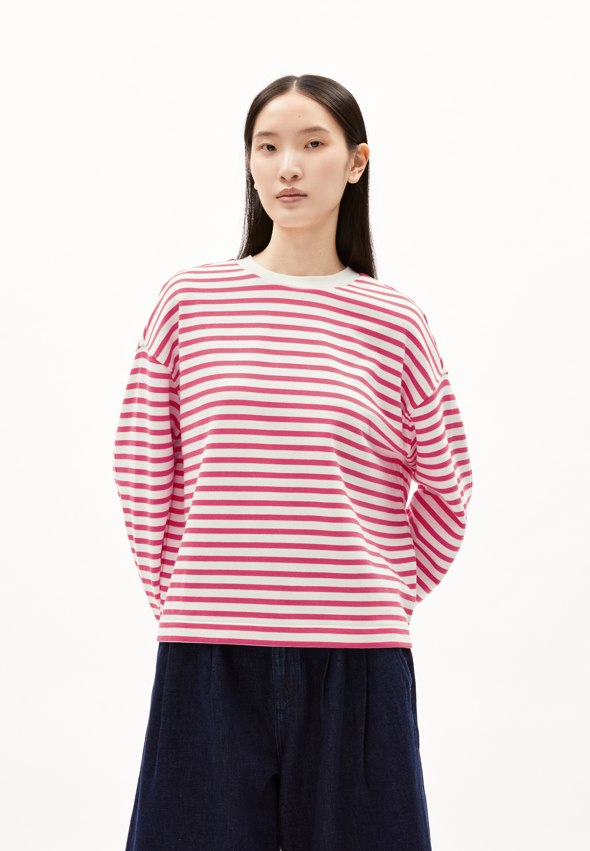 FRANKAA MAARLEN STRIPE Sweatshirt aus Bio-Baumwolle