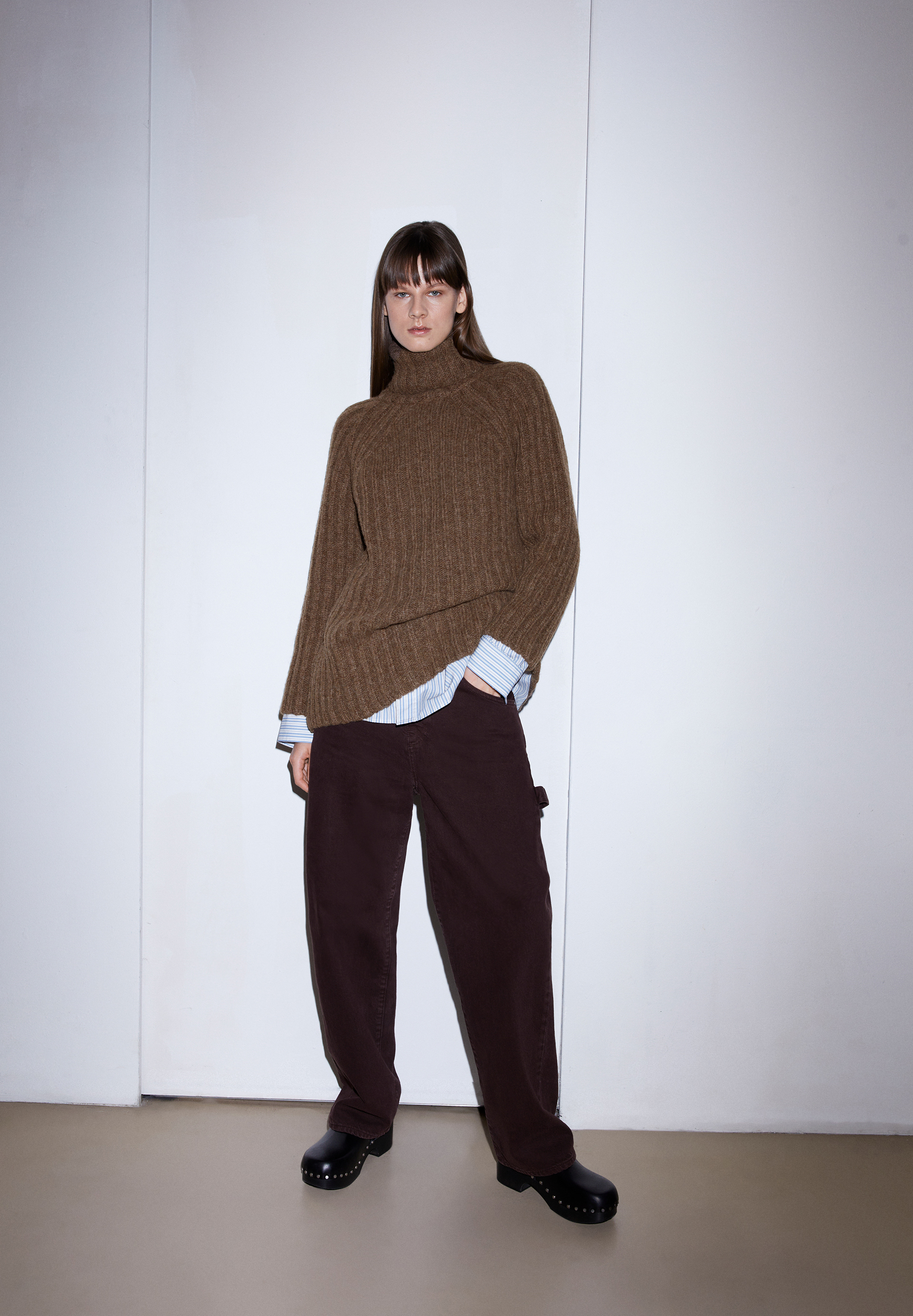 LANESSAA Sweater Loose Fit made of Alpaca Wool Mix