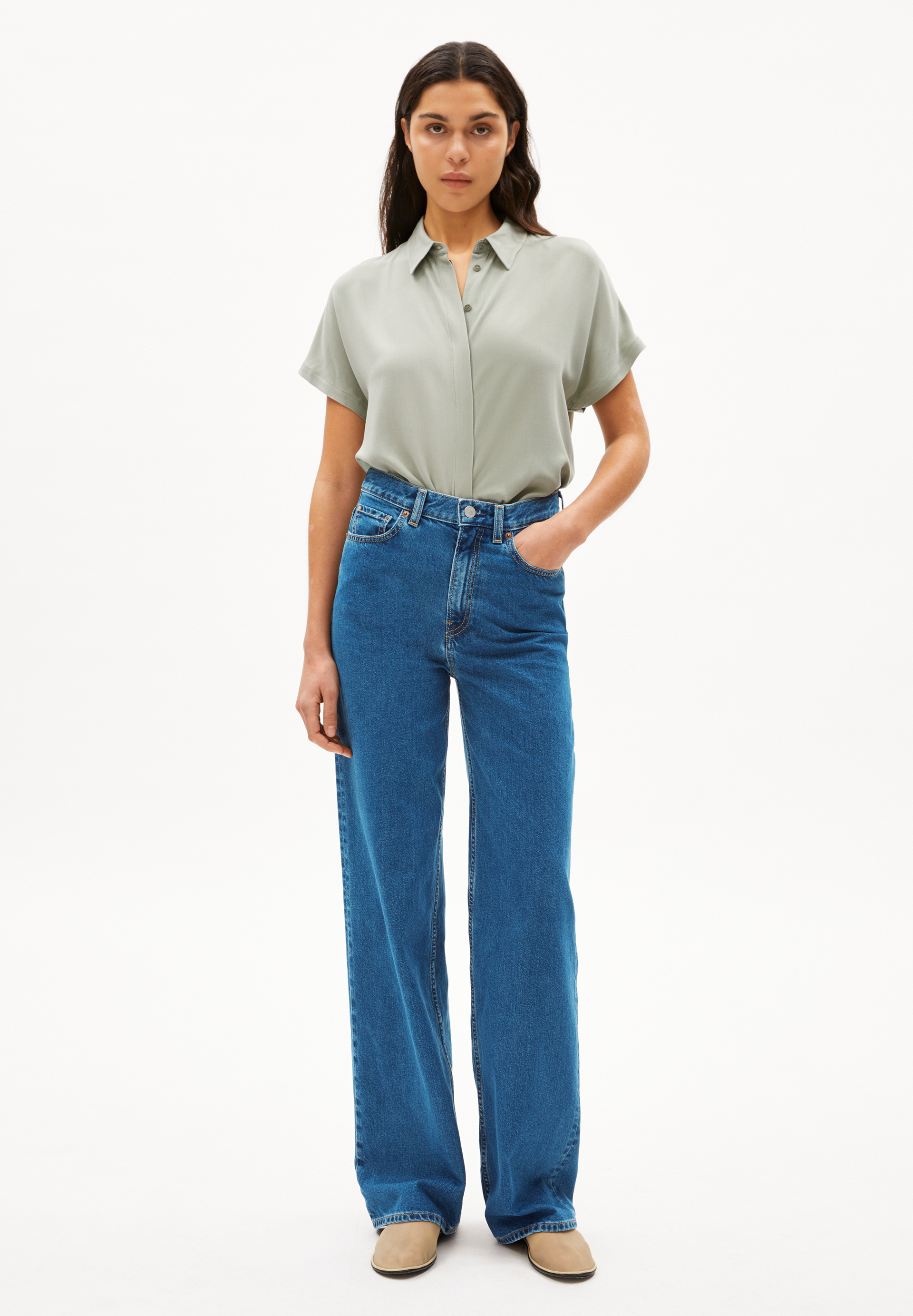 LARISAANA Chemisier en viscose LENZING™ ECOVERO™