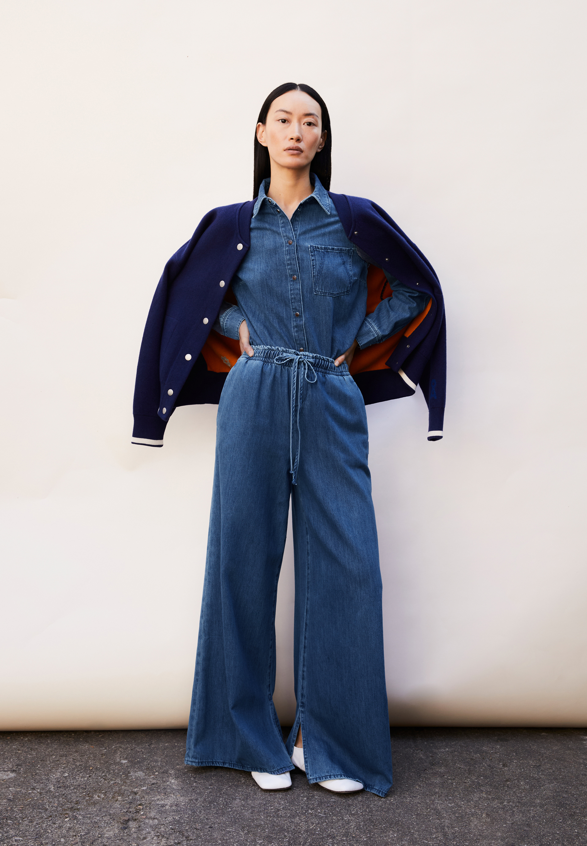 KELAANI Pantalon denim en coton bio