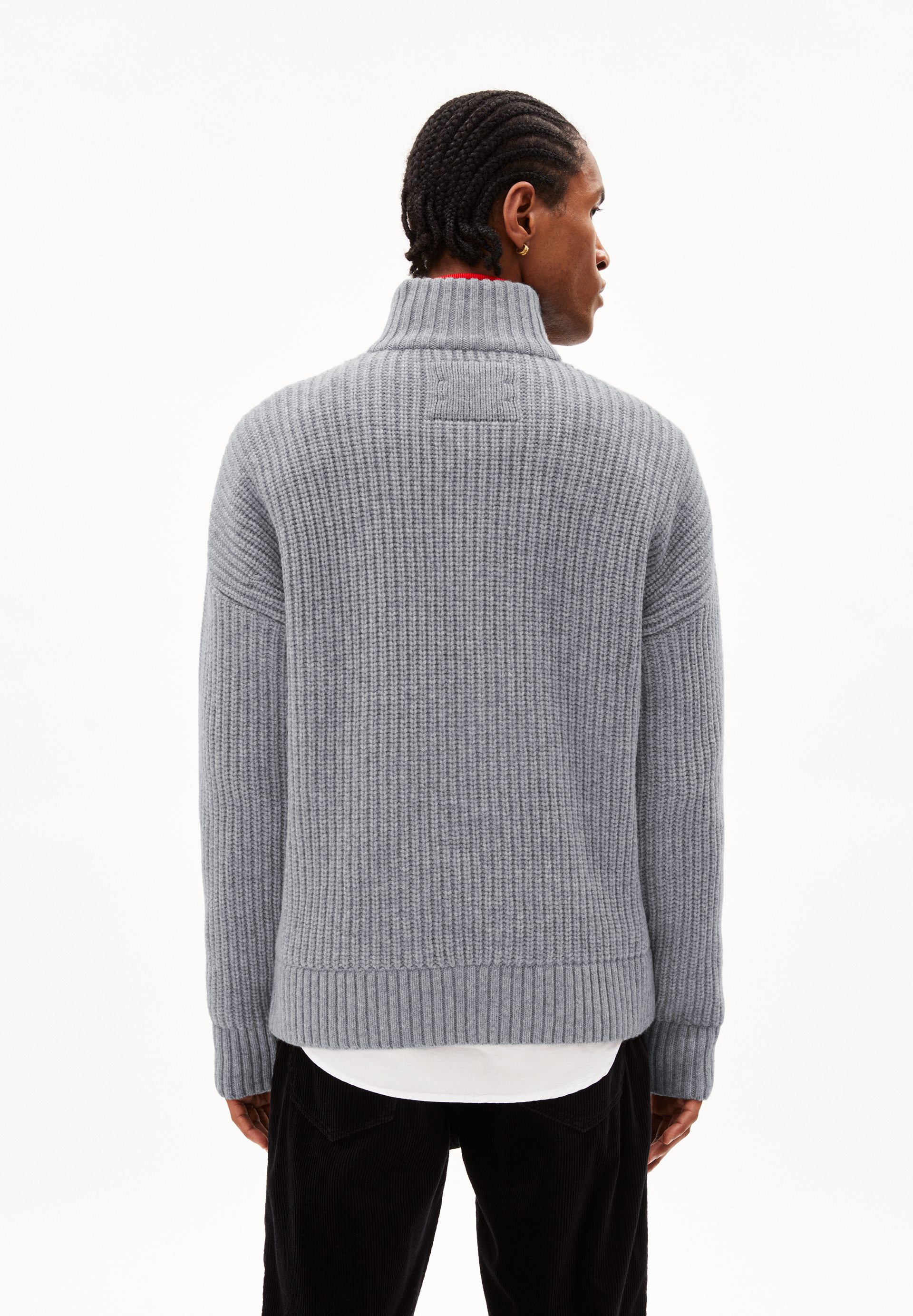 ELIJAA Pullover Relaxed Fit aus Bio-Woll Mix