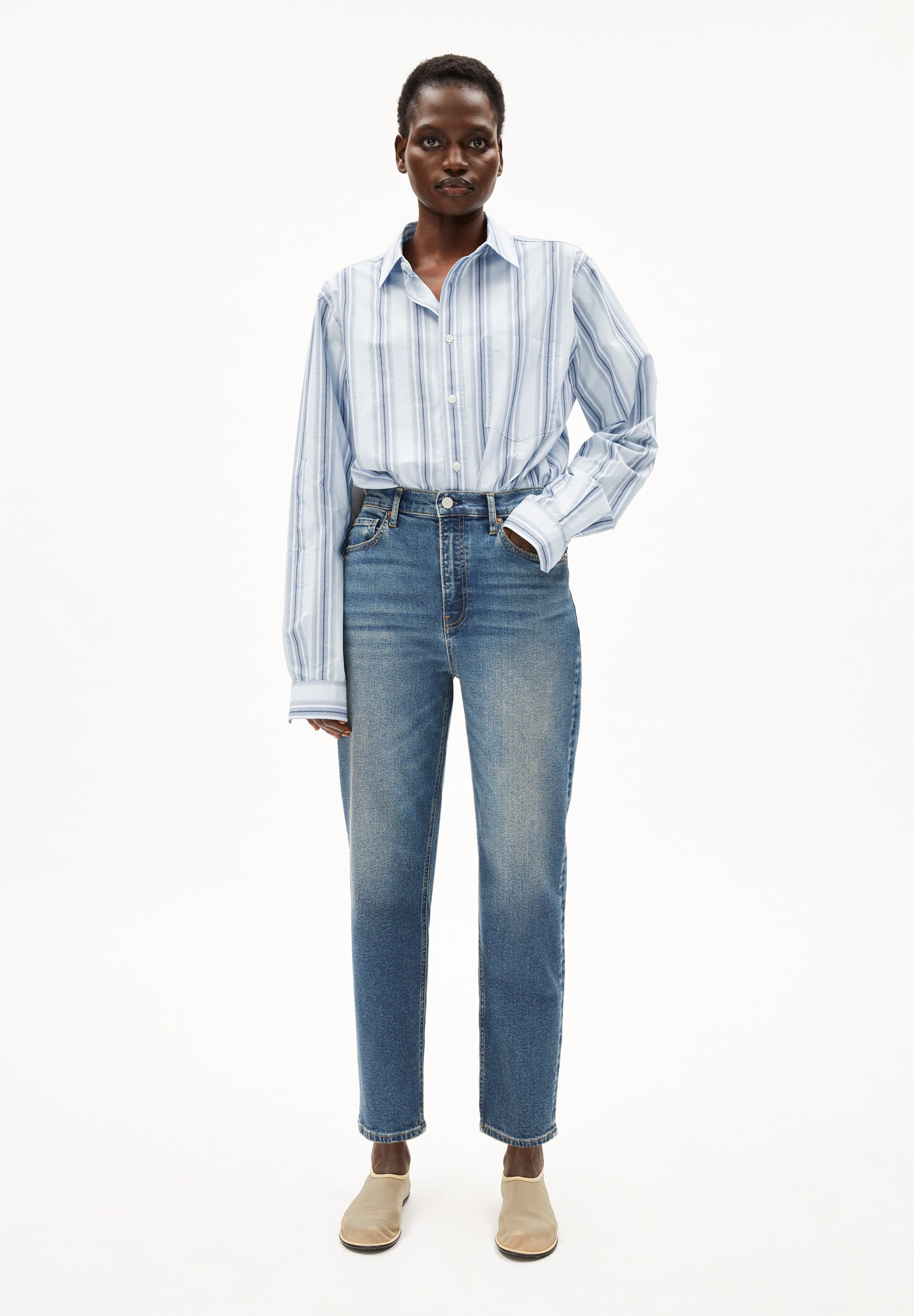 MAIRAA Mom Jeans recycled cotton mix Comfort-Stretch