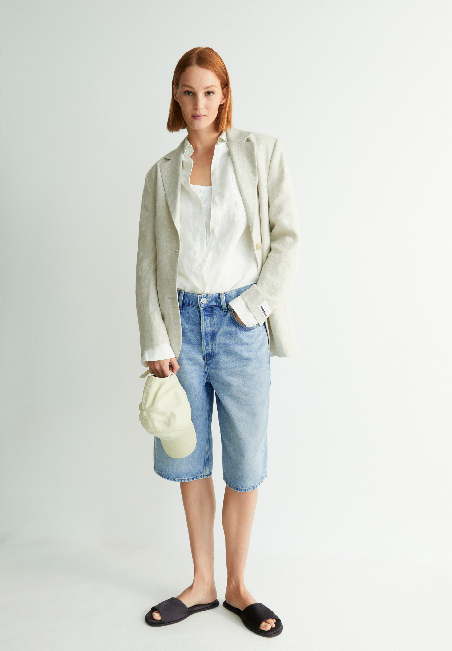 DAANY Jeans Shorts aus Hanf-Mix