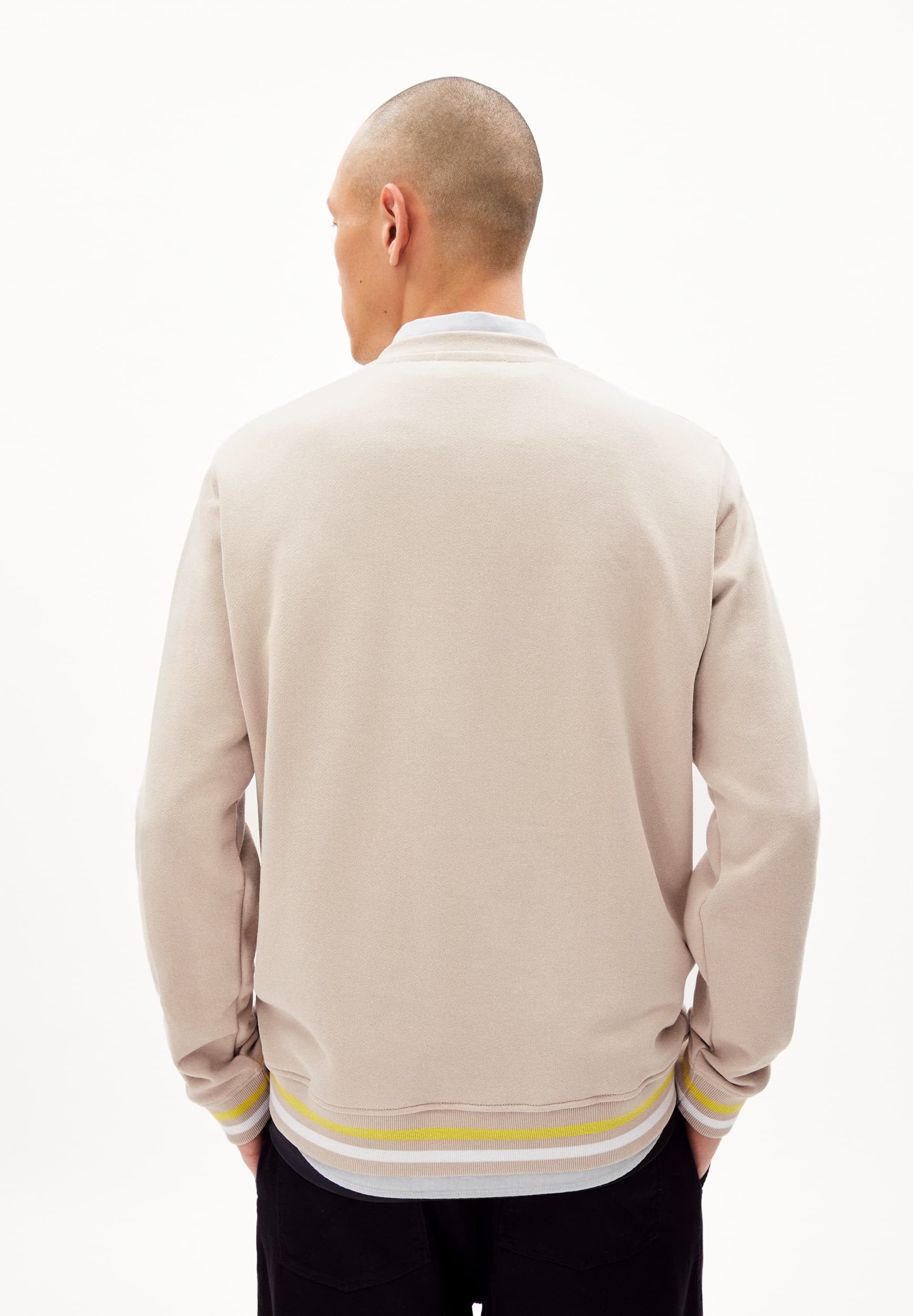 BAARO AW COLLEGE Sweatshirt Regular Fit aus Bio-Baumwoll Mix