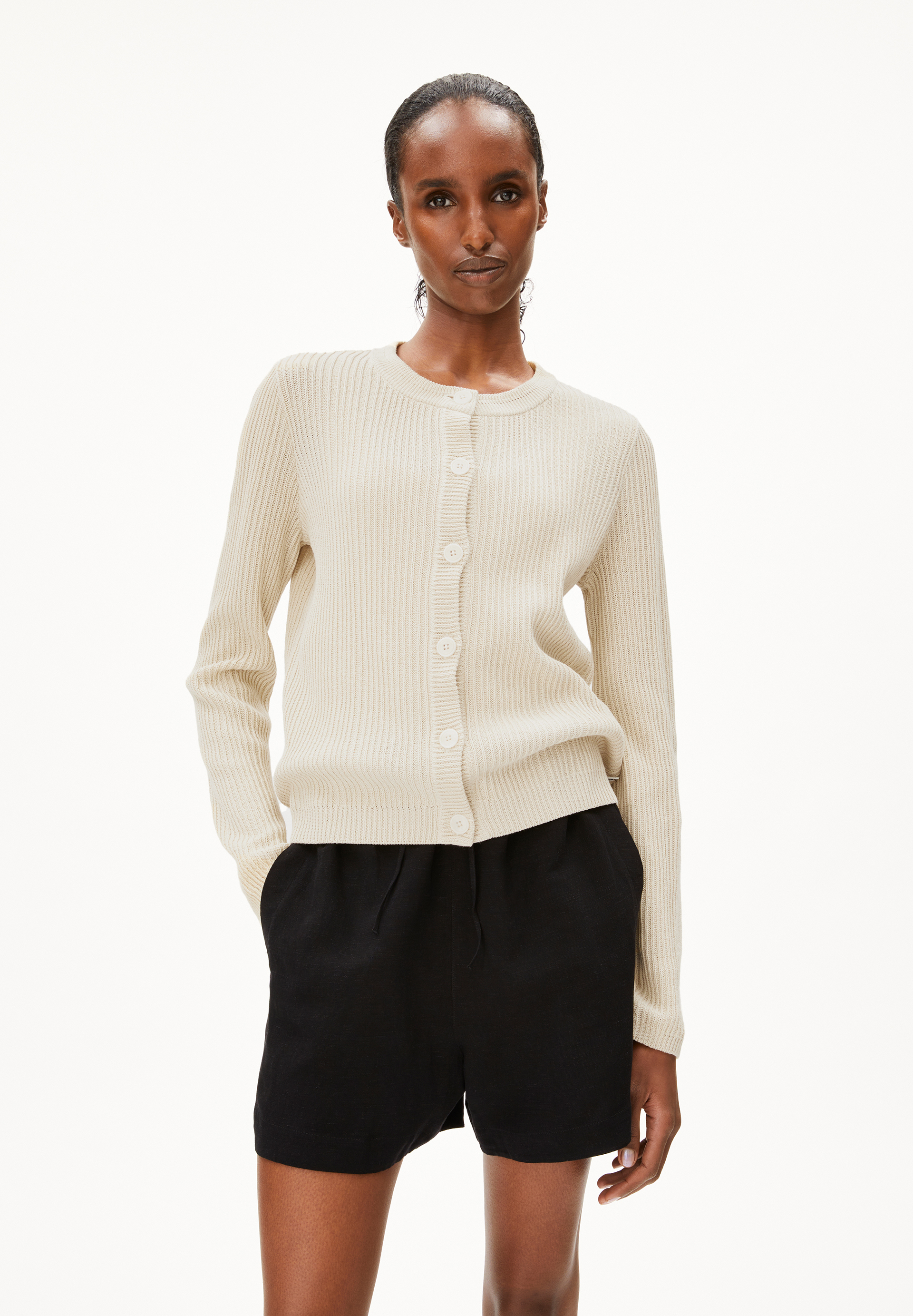 RICALAA LINO Cardigan made of Linen-Mix