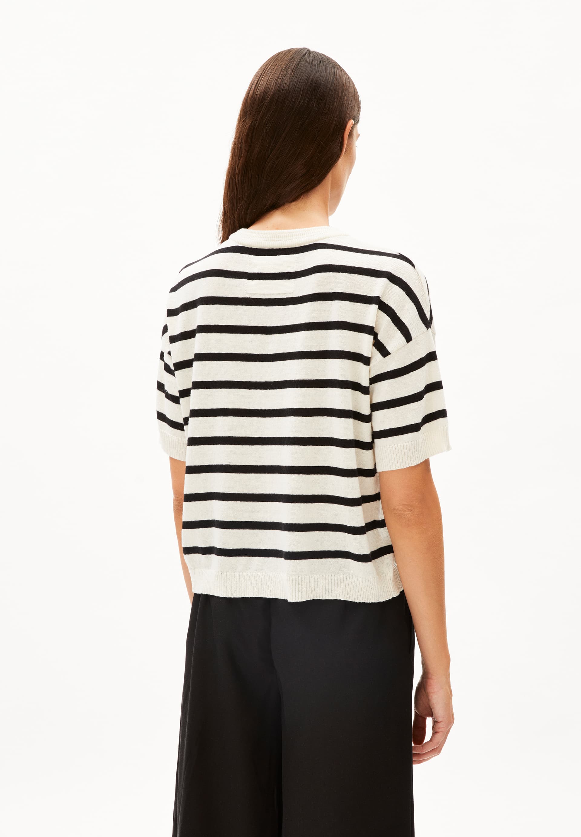 LILLAAS STRIPES Knit Shirt Loose Fit made of Linen-Mix
