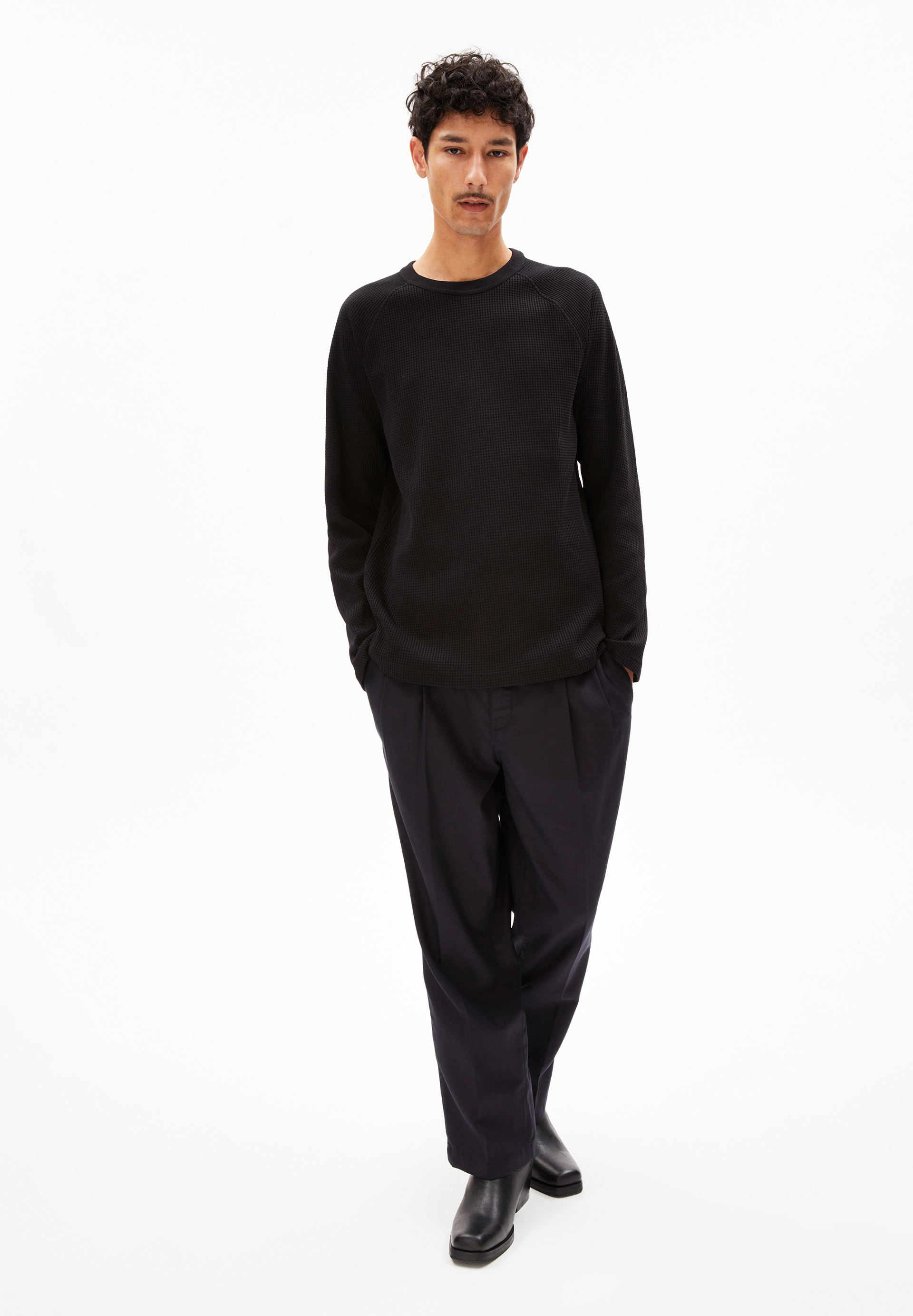 JOSUAA WAFFLE T-Shirt Relaxed Fit aus Bio-Baumwolle