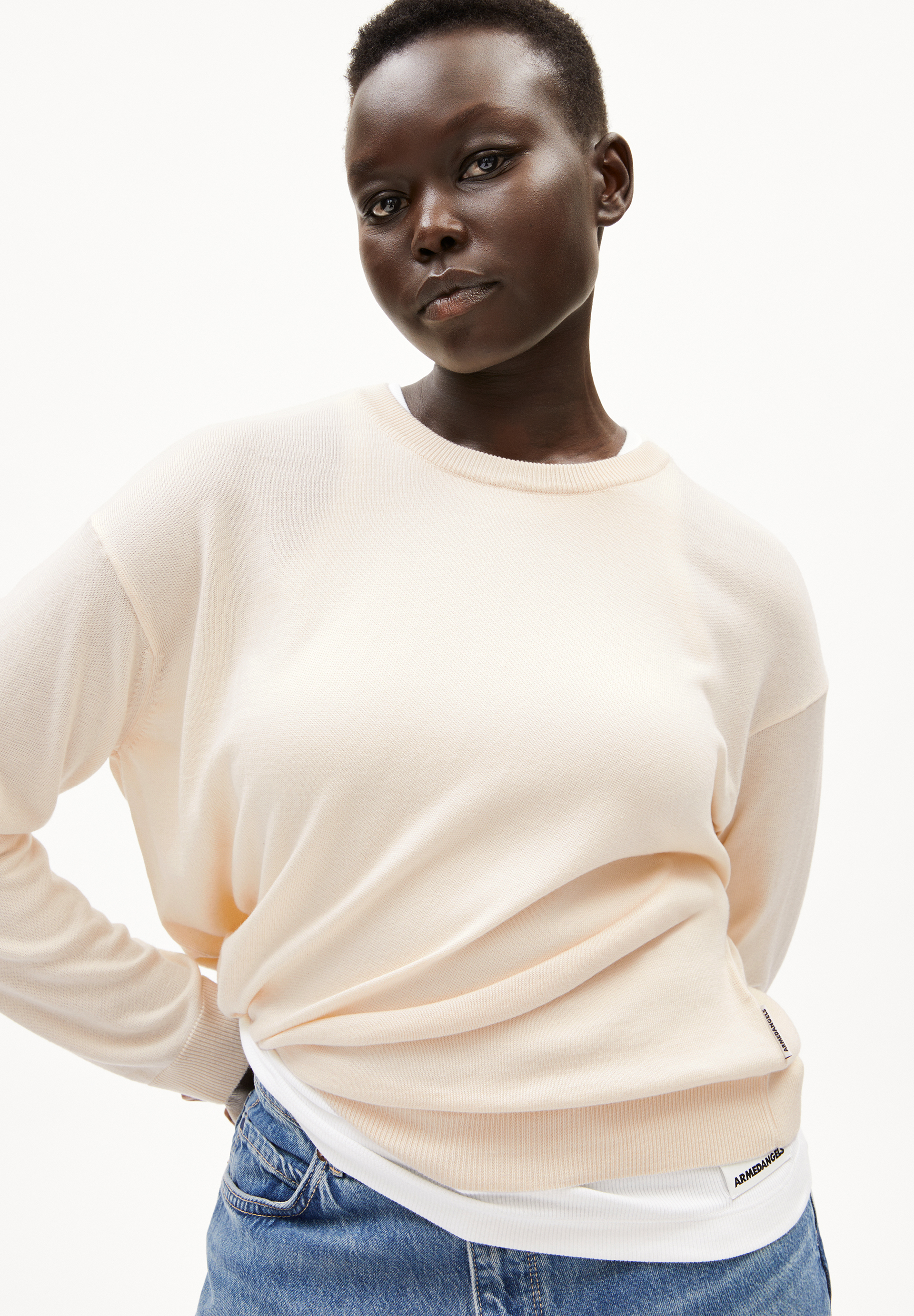 LARUNAA Pull en coton biologique mélangé
