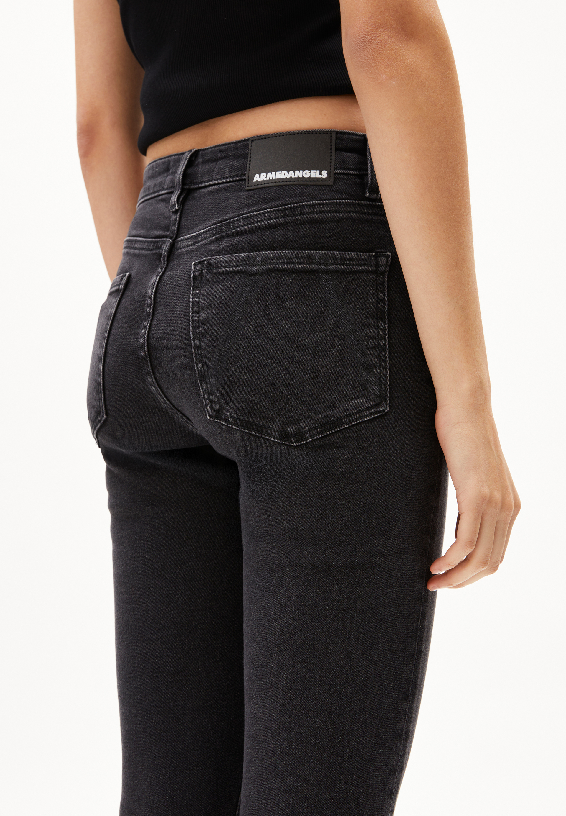 TILLAA Jean skinny taille mi-haute en mélange de coton biologique X-Stretch