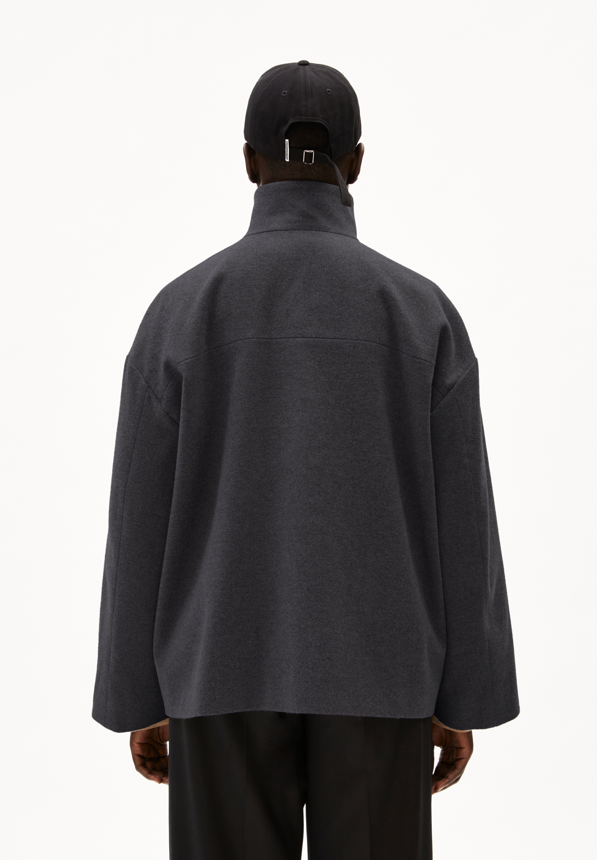 MAJELAA WOOL Manteau coupe ample en laine recyclée