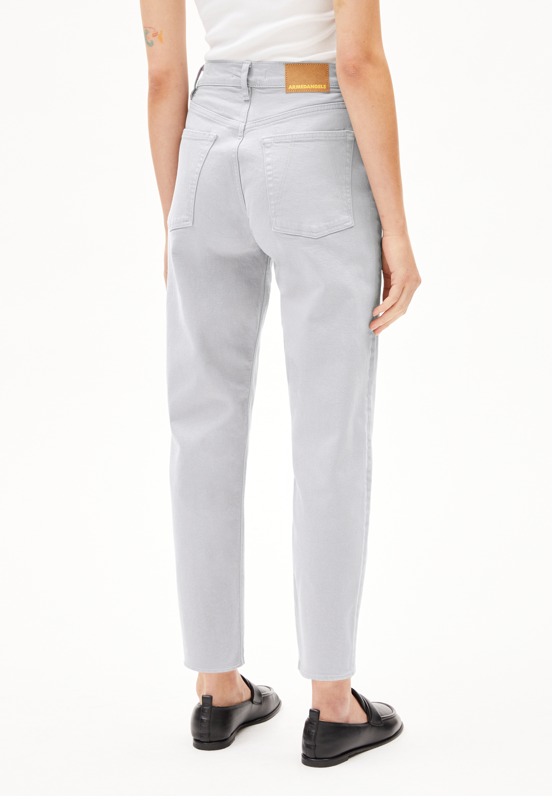 MAIRAA Jean mom en coton mélangé recyclé stretch confort
