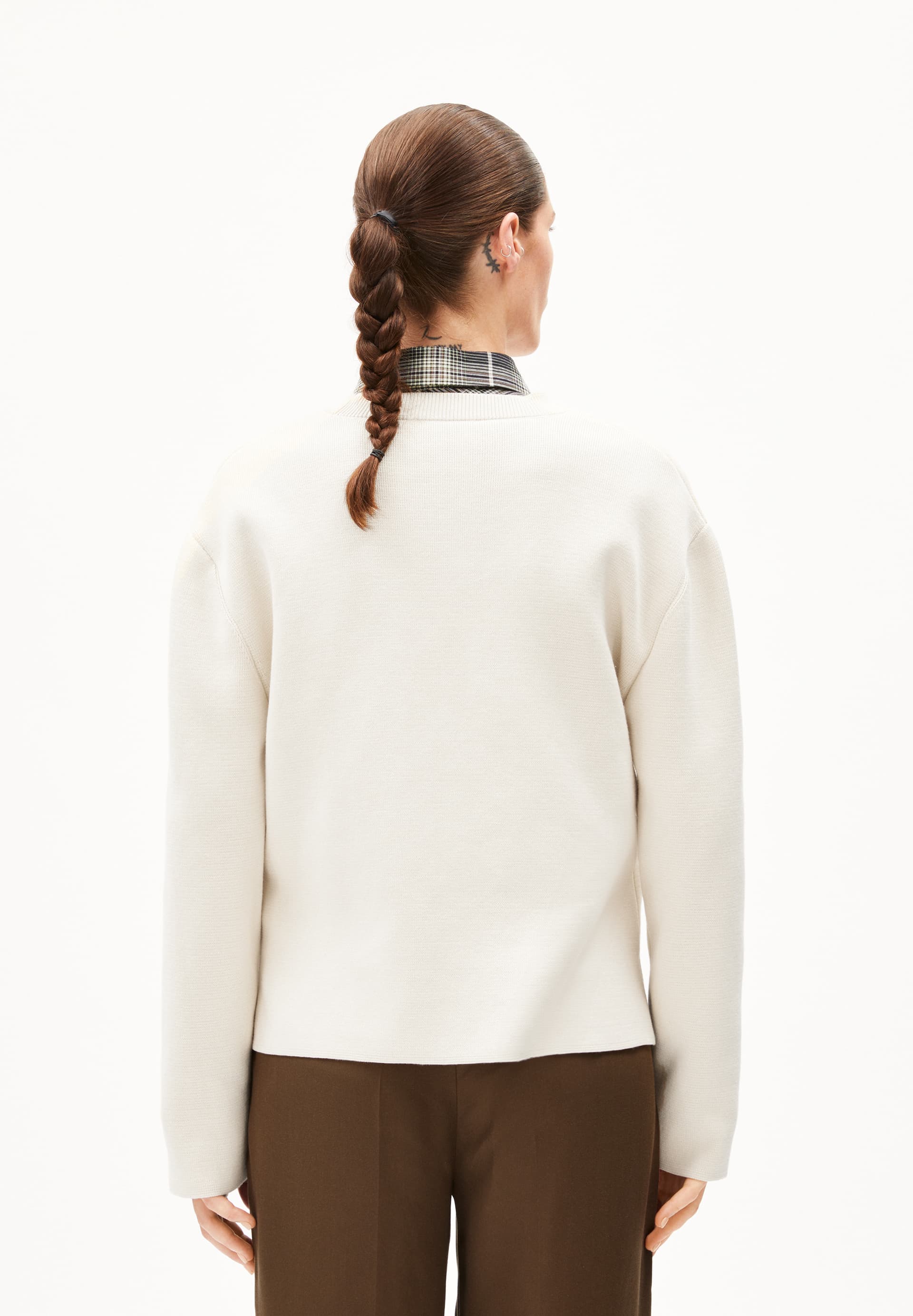 FIONAA MILANO Veste en maille coupe oversize en coton bio