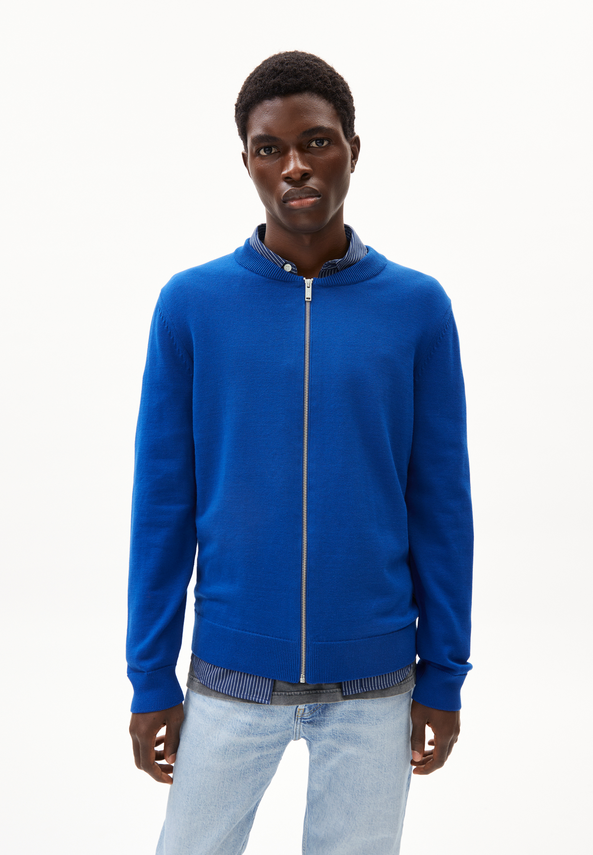 AGAAMON Veste en maille en coton bio