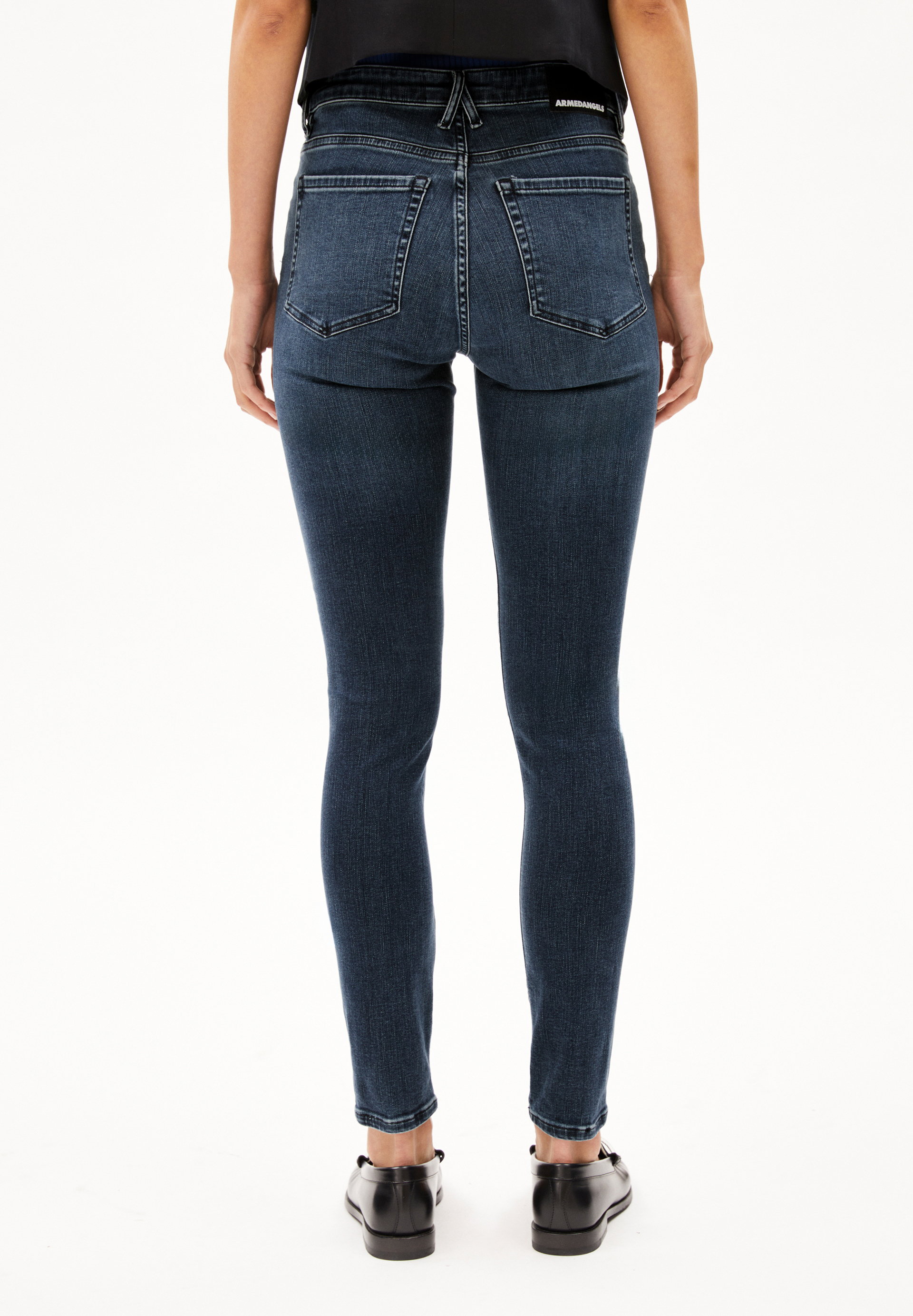TILLAA Jean skinny taille mi-haute en mélange de coton biologique X-Stretch
