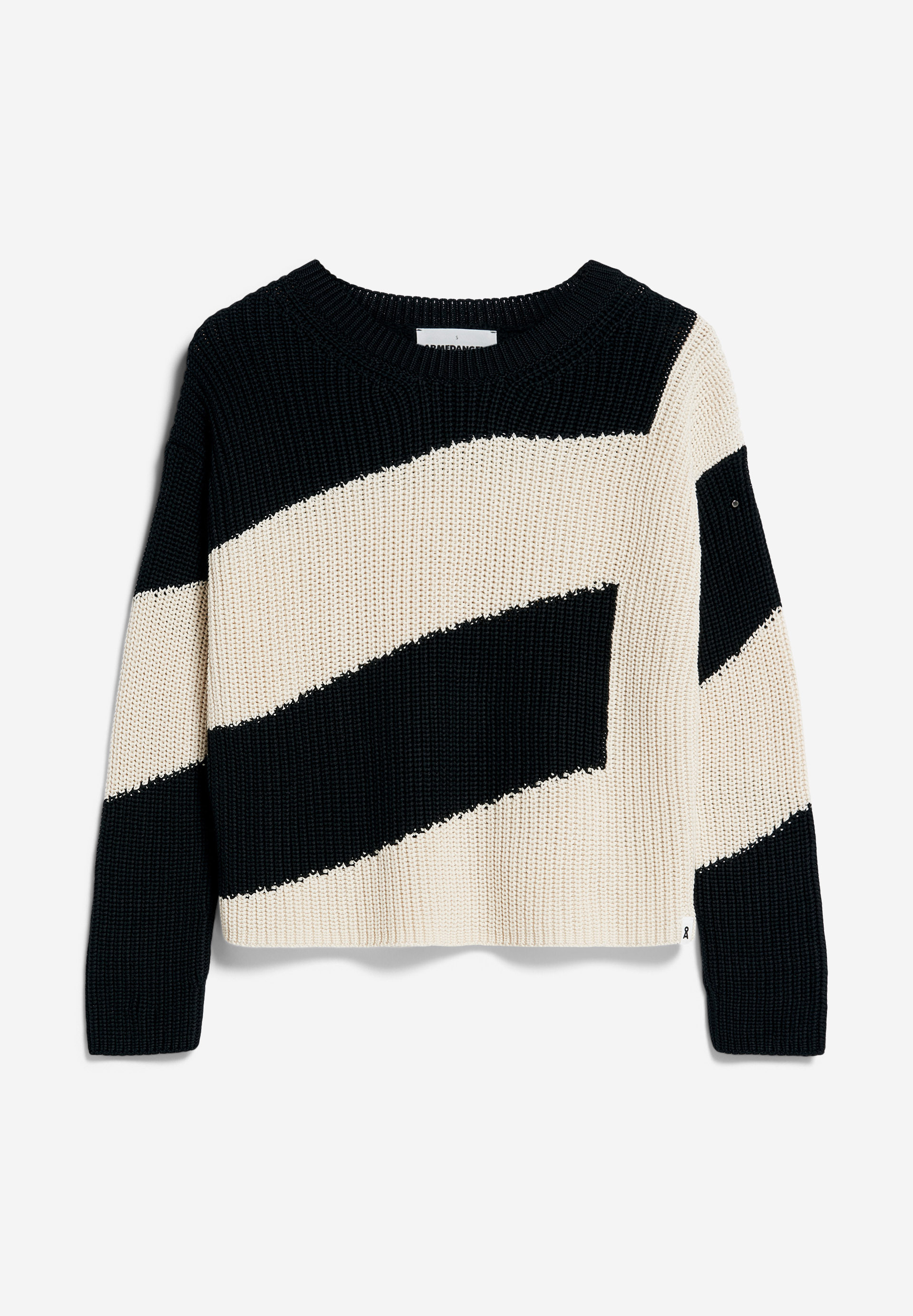 NURIAAS BLOCKSTRIPES Sweater van bio katoen