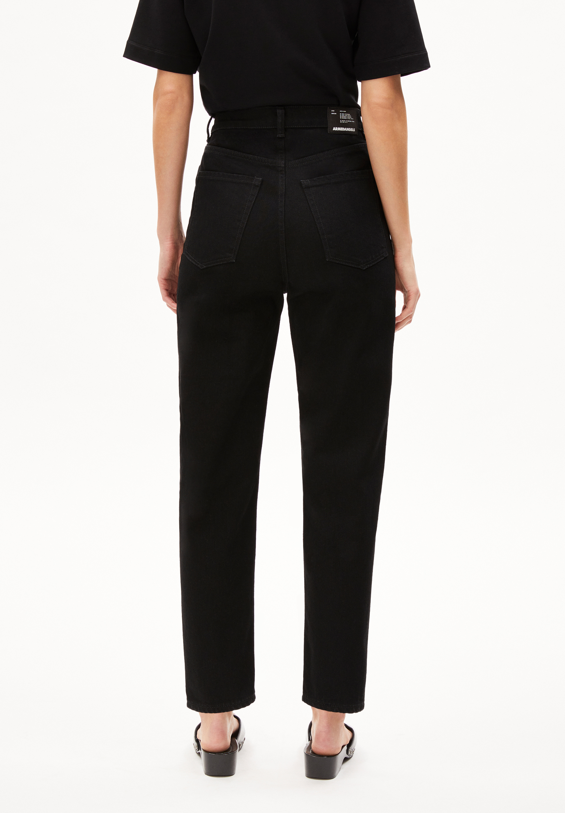 MAIRAA Jeans Mom Fit High Waist Ankle recycled Cotton Non-Stretch