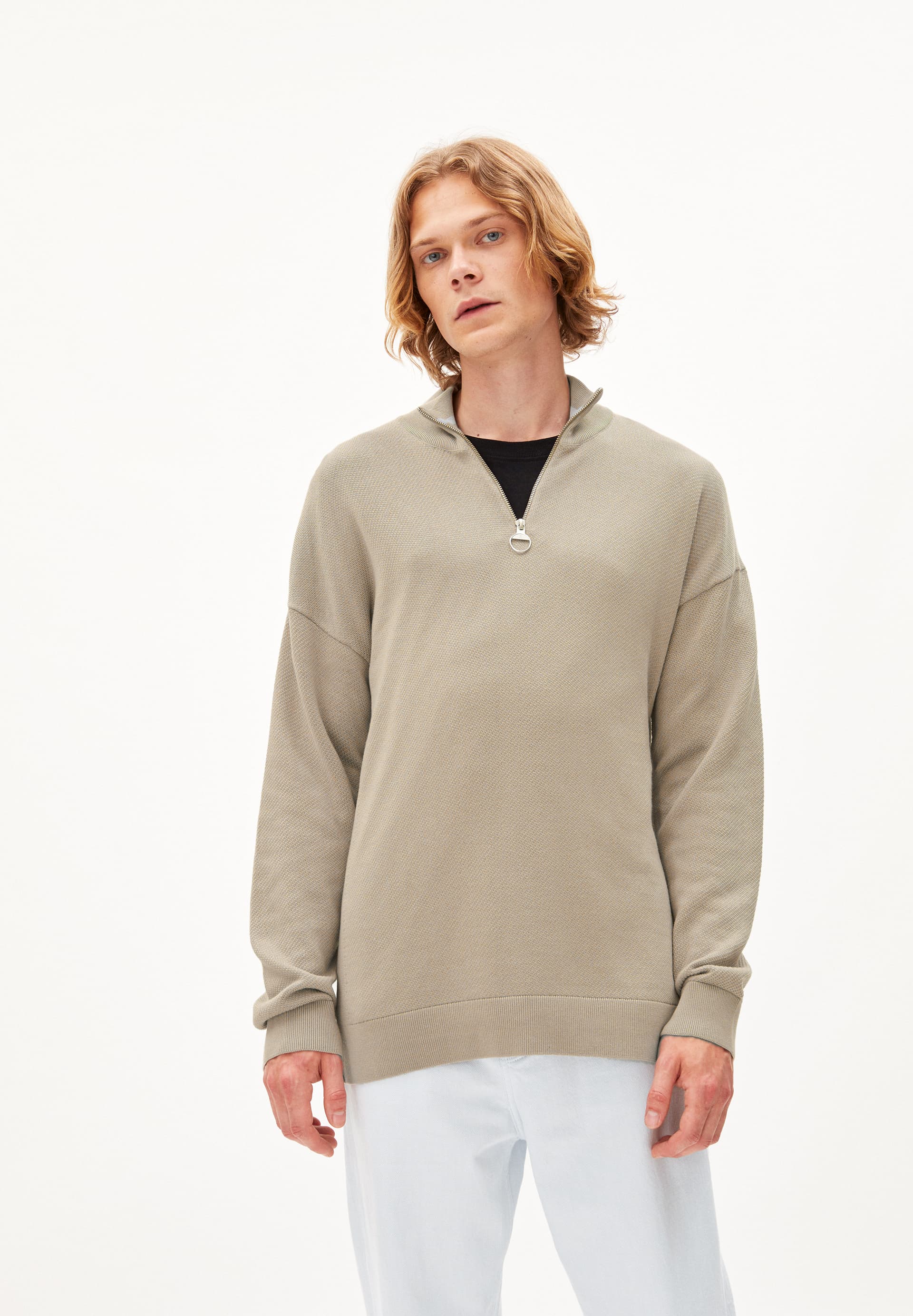 LEDAAN Pullover Relaxed Fit aus TENCEL™ Lyocell Mix