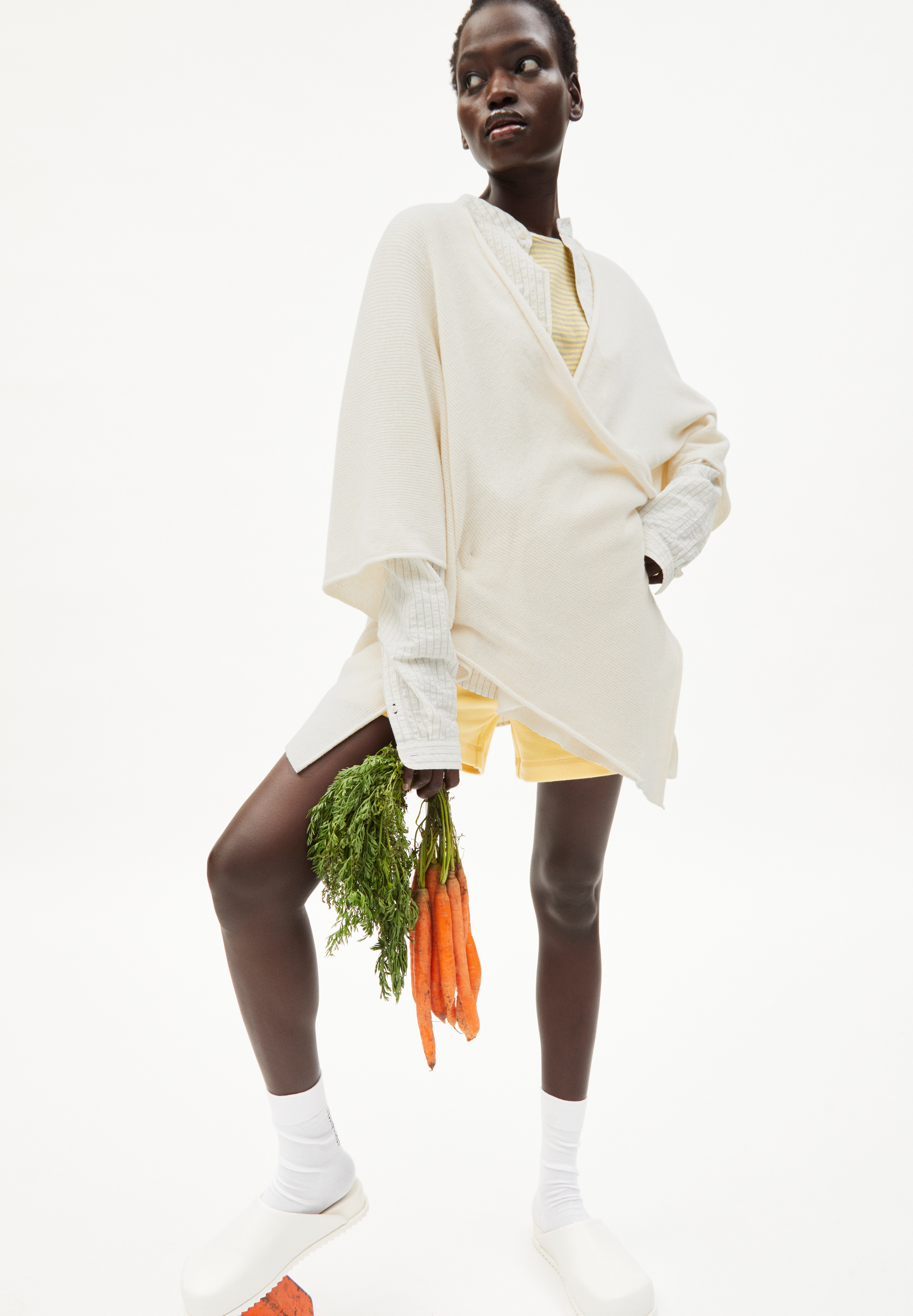 LUZIAANA Shorts made of Organic Cotton Mix