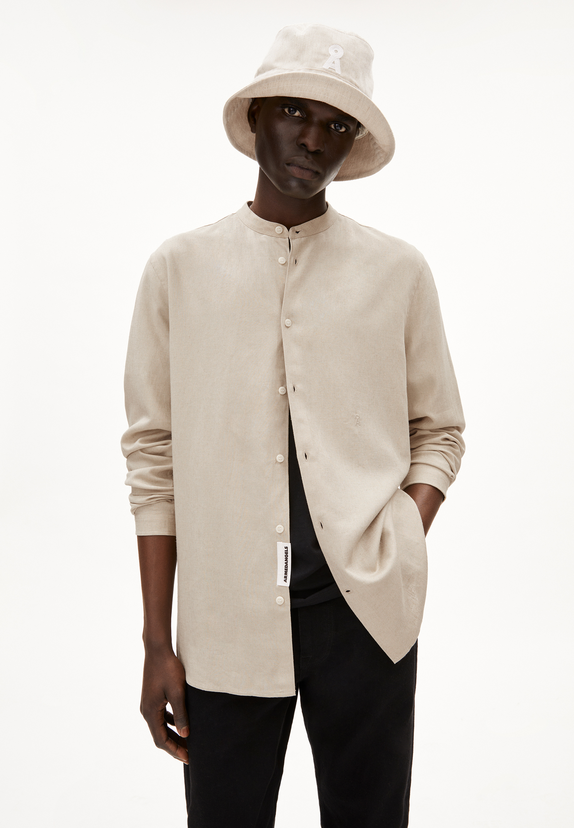 VAALERONIMUS LINO Shirt made of Linen-Mix