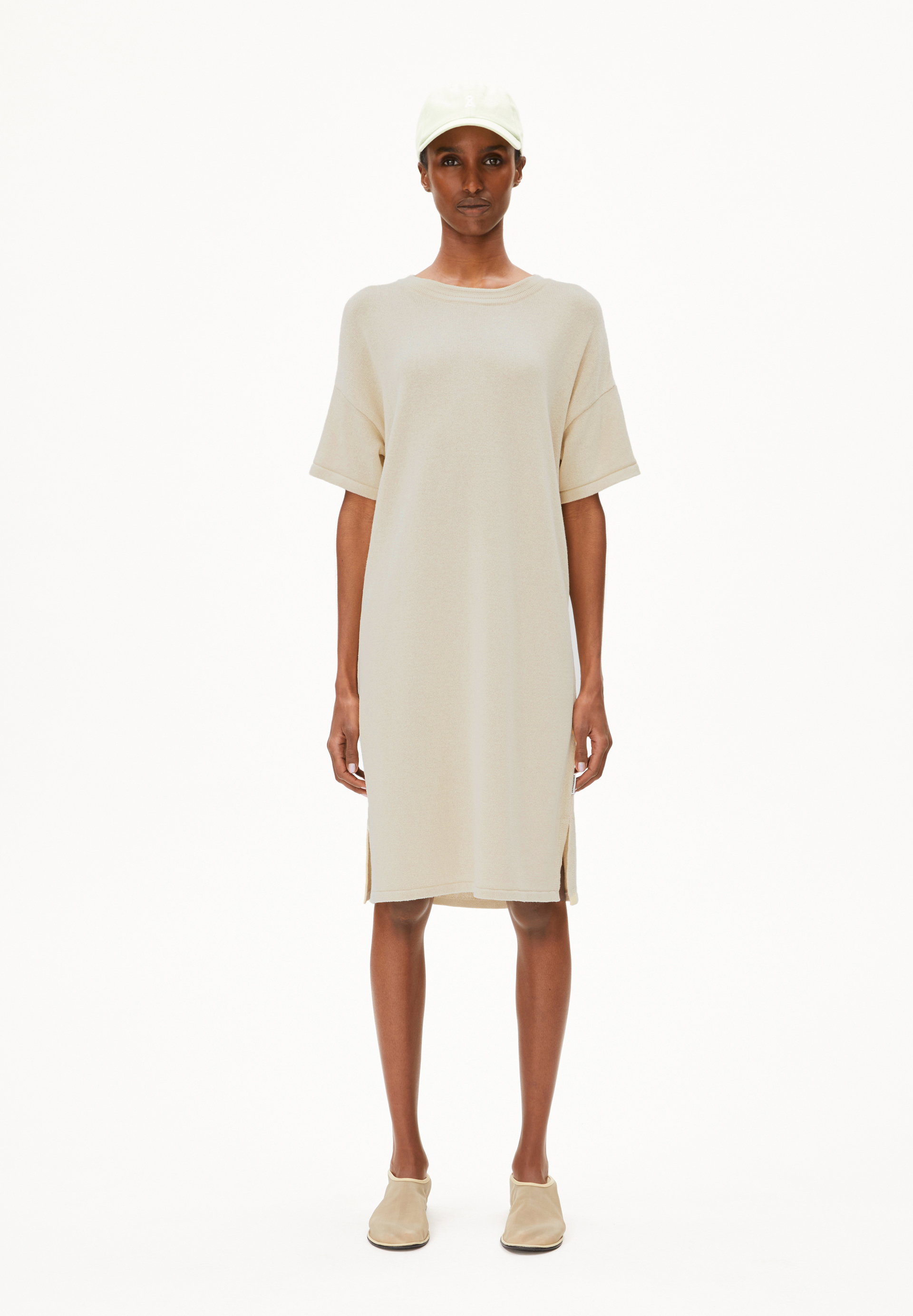 LINAA LINO Strickkleid aus Leinen-Mix
