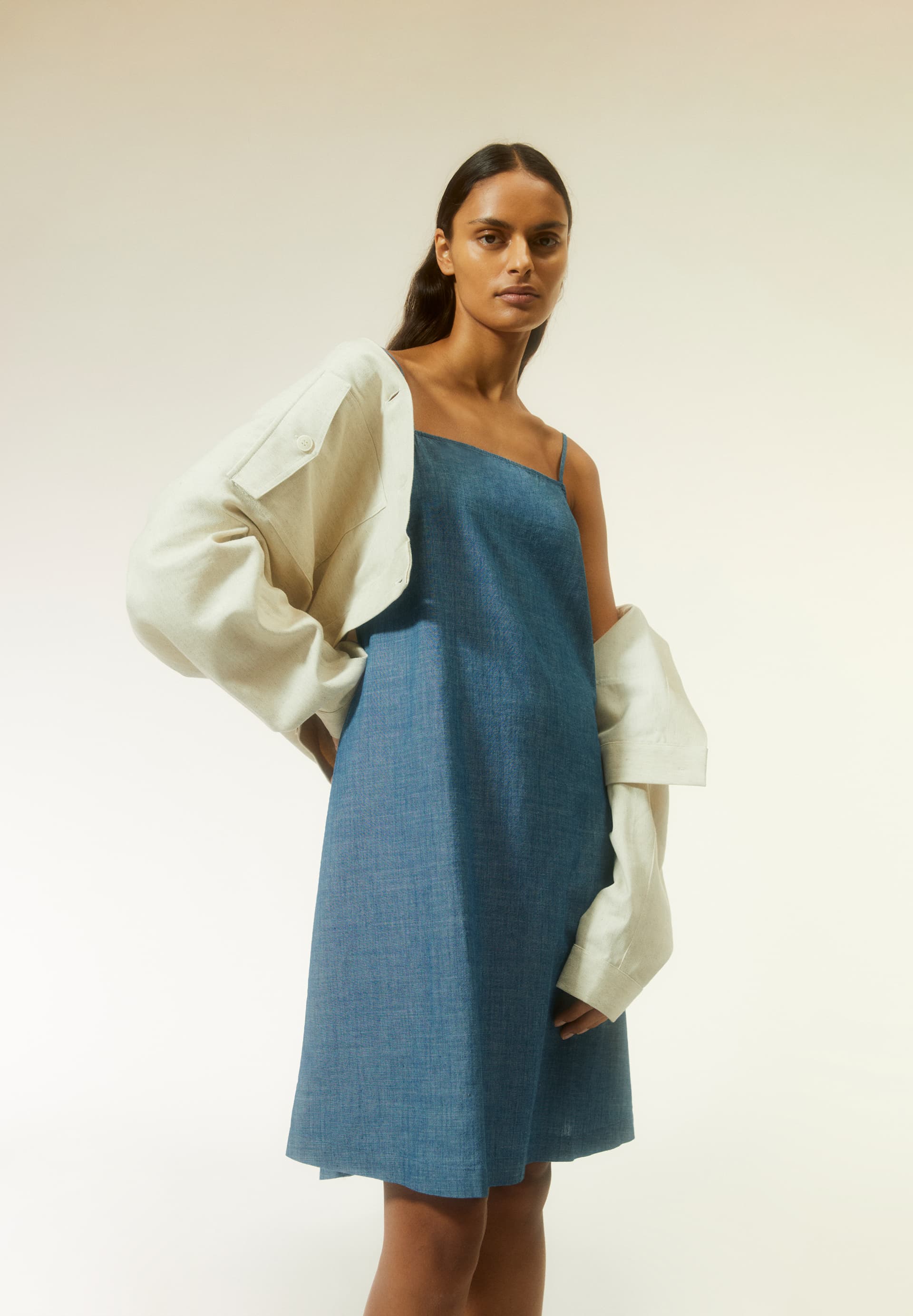 KARISSAA CHAMBRAY Woven Dress Regular Fit made of Organic Cotton