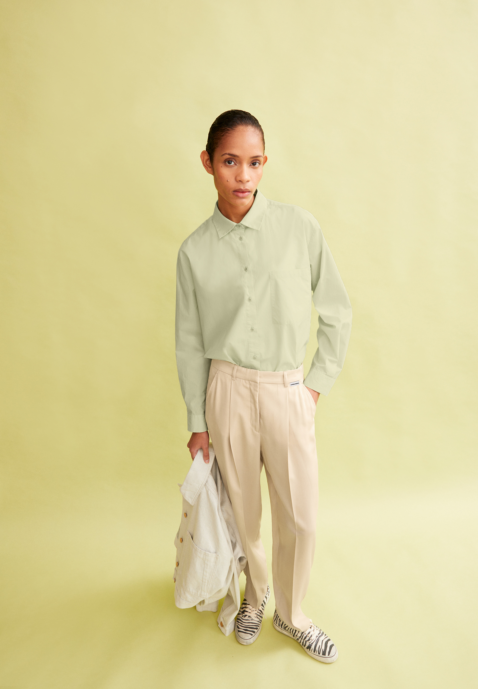 SANDRINAA TAPERED Pantalon en toile en TENCEL™ x REFIBRA™ Lyocell