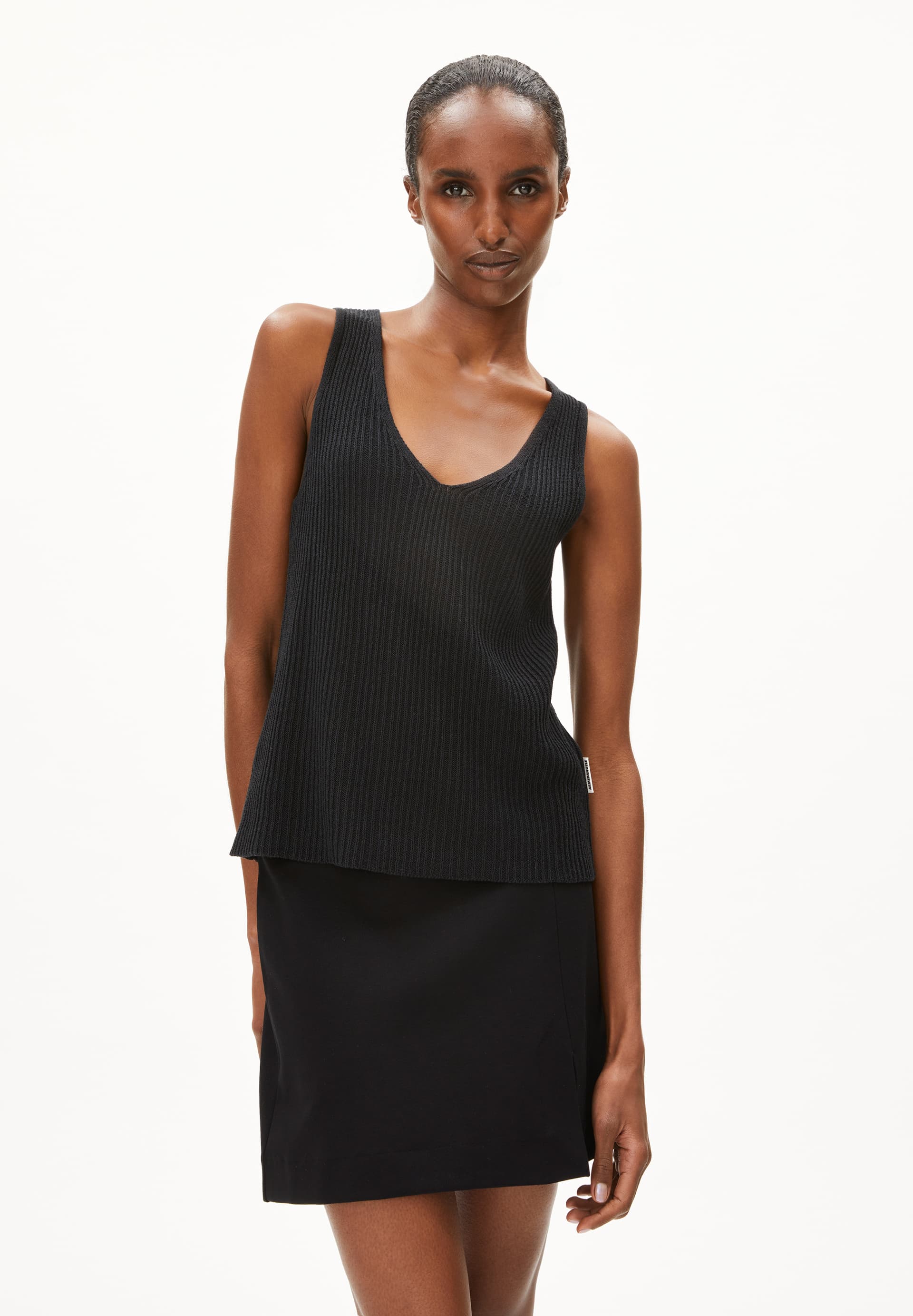 CAARO LINO Knit Top made of Linen-Mix
