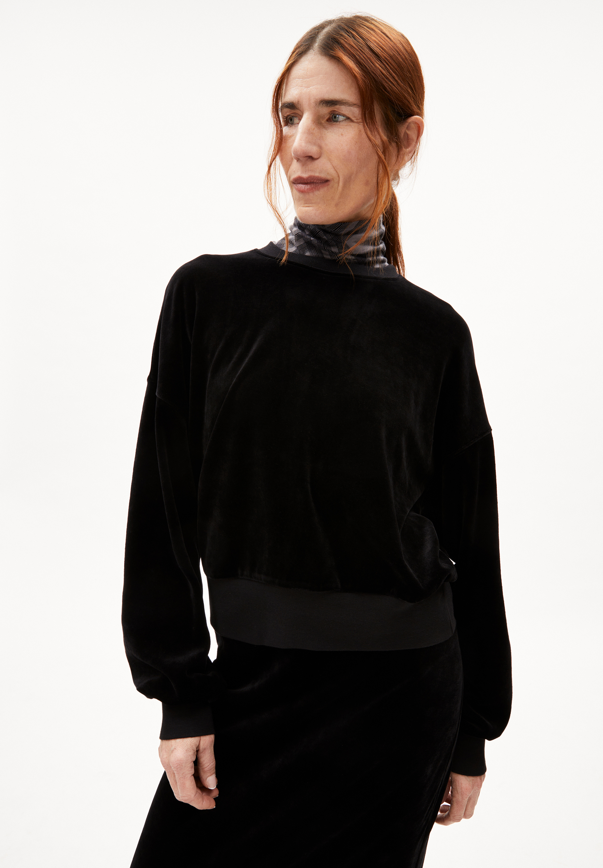 LEDIANAA Sweat-shirt coupe oversize en velours