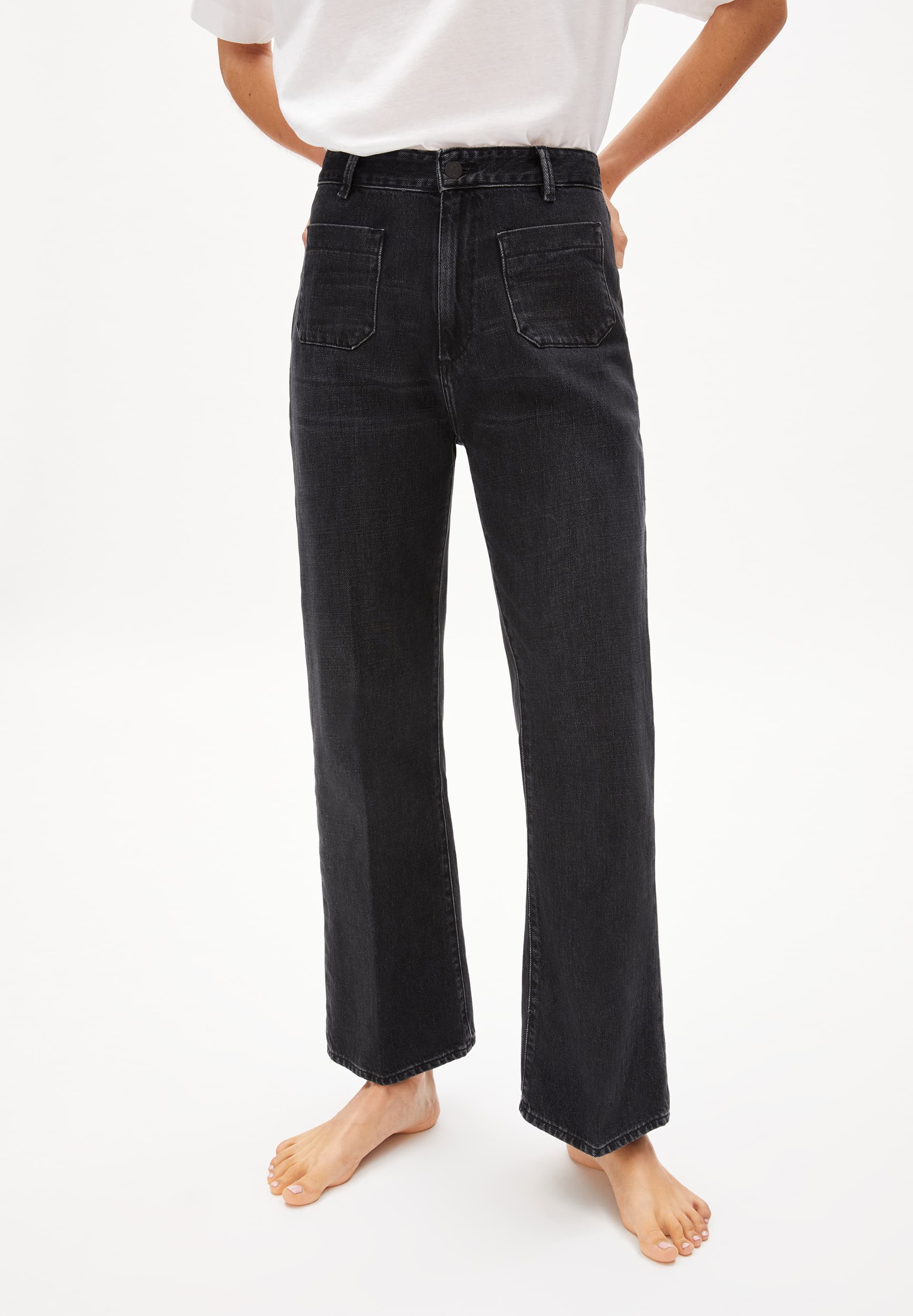 RUMAA Flared Fit Ankle Denim made of Organic Cotton