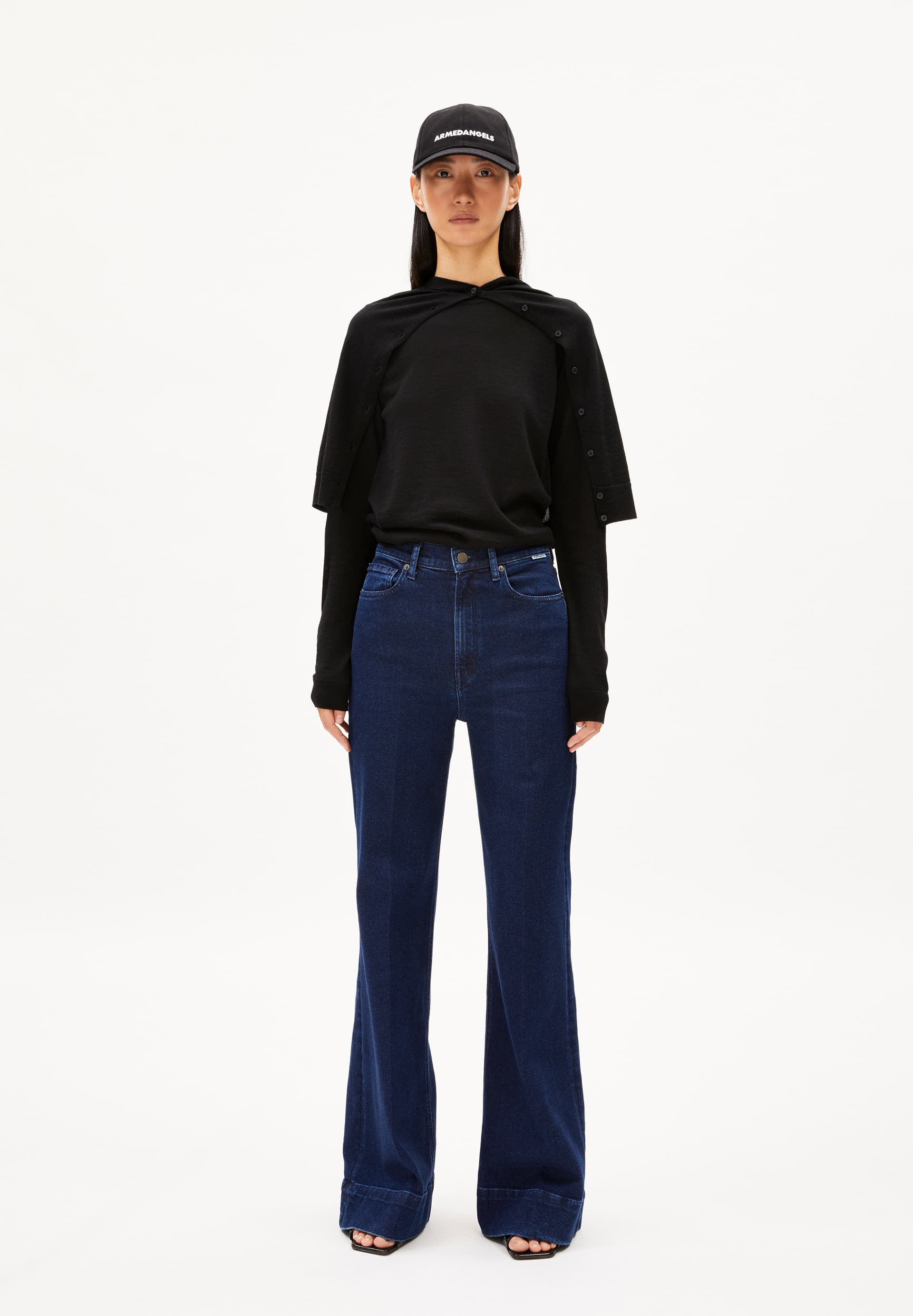 MURLIAA Jean large en mélange de coton recyclé stretch comfort