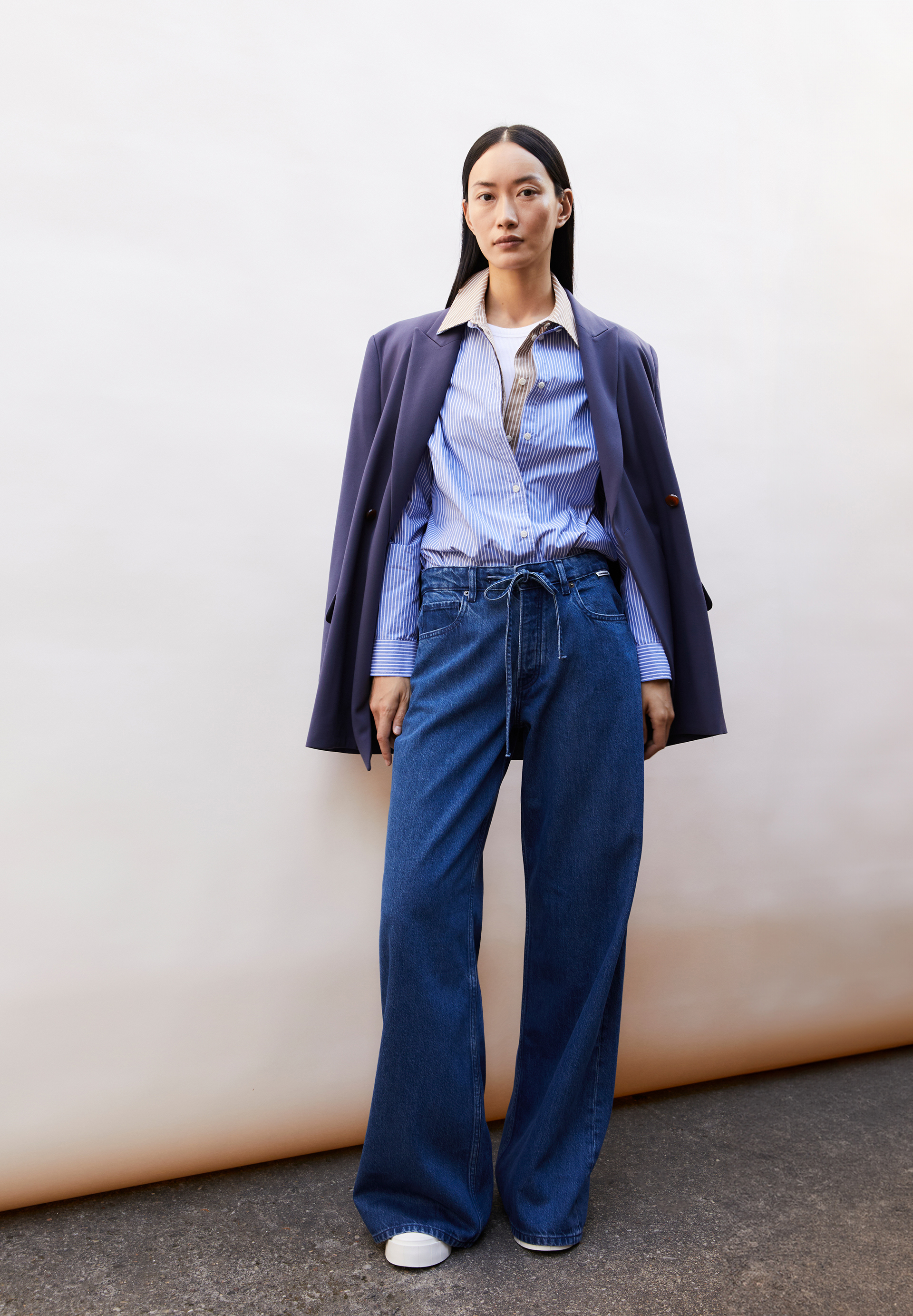 ASTRAEAAS Jean wide en mélange de coton biologique