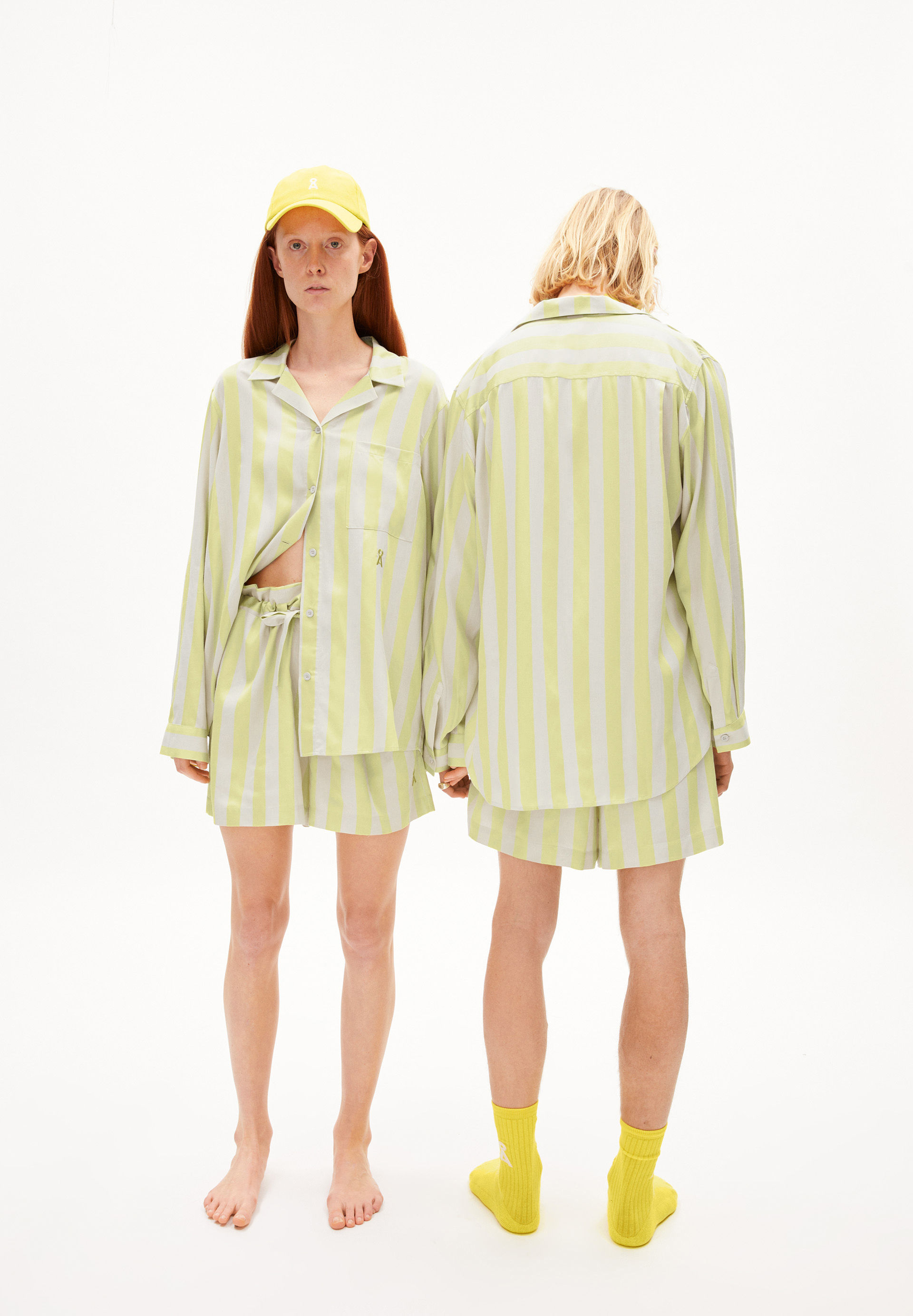MAADURA STRIPE SET Unisex Pyjama set made of innovative Infinna™ fiber