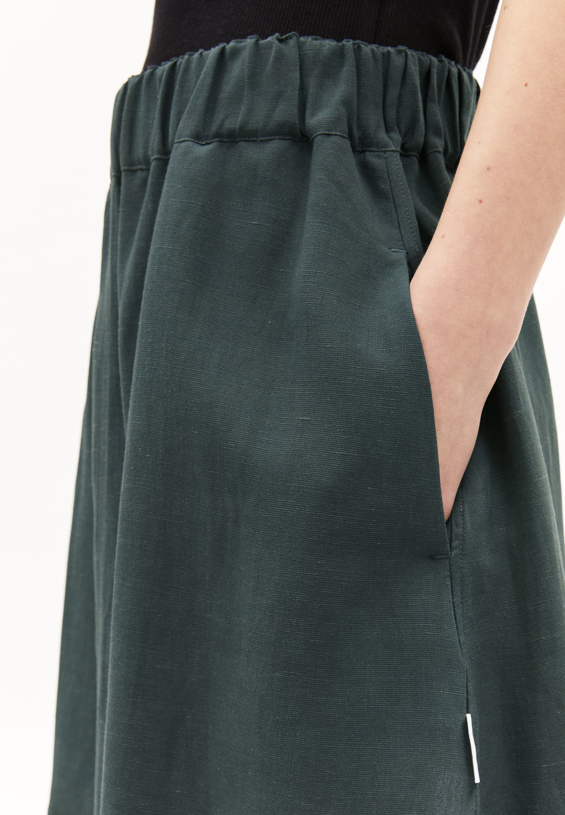 KESIAA LINO Woven Skirt Relaxed Fit made of Linen-Mix