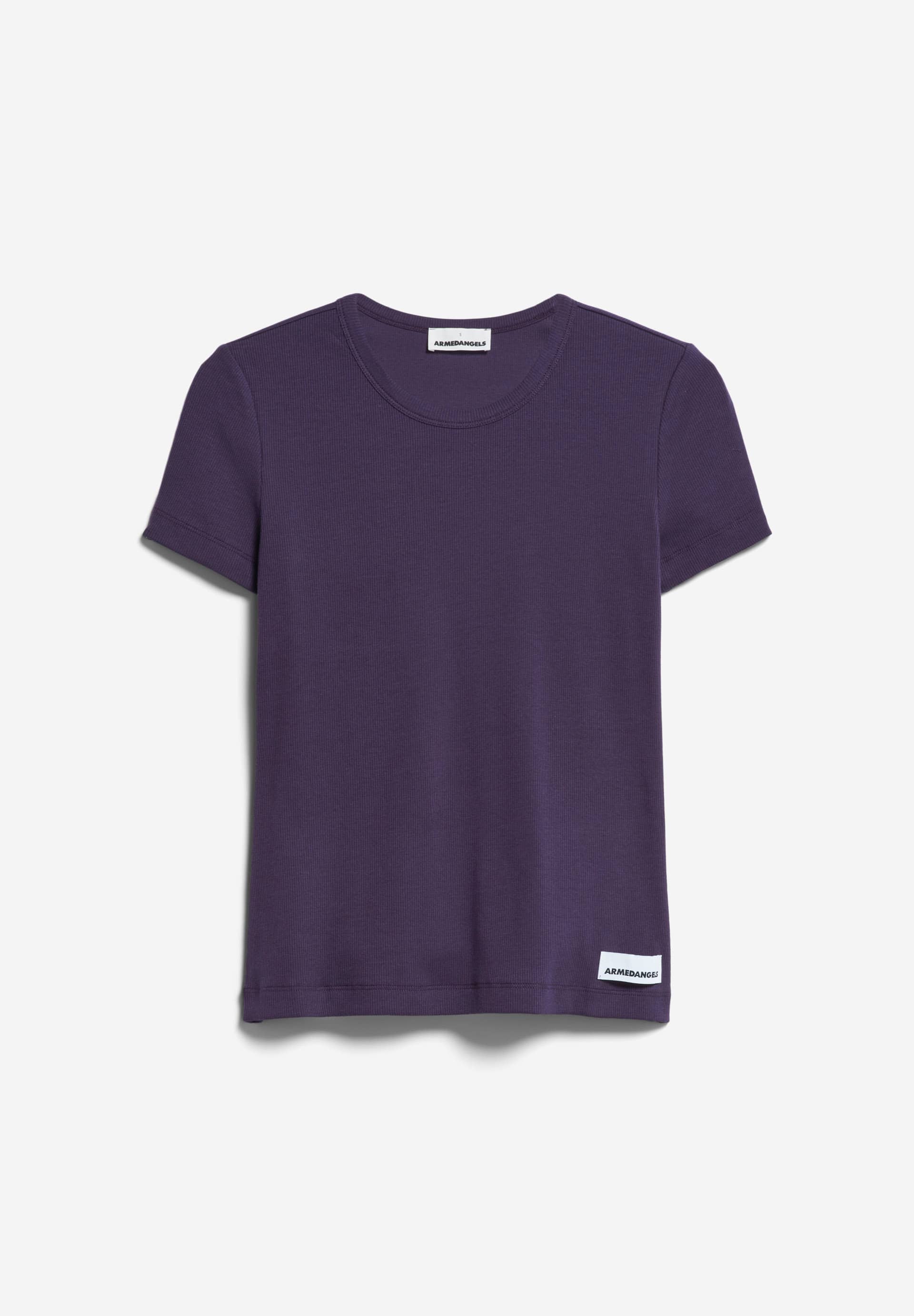 KARDAA T-shirt côtelé coupe standard en coton bio mélangé