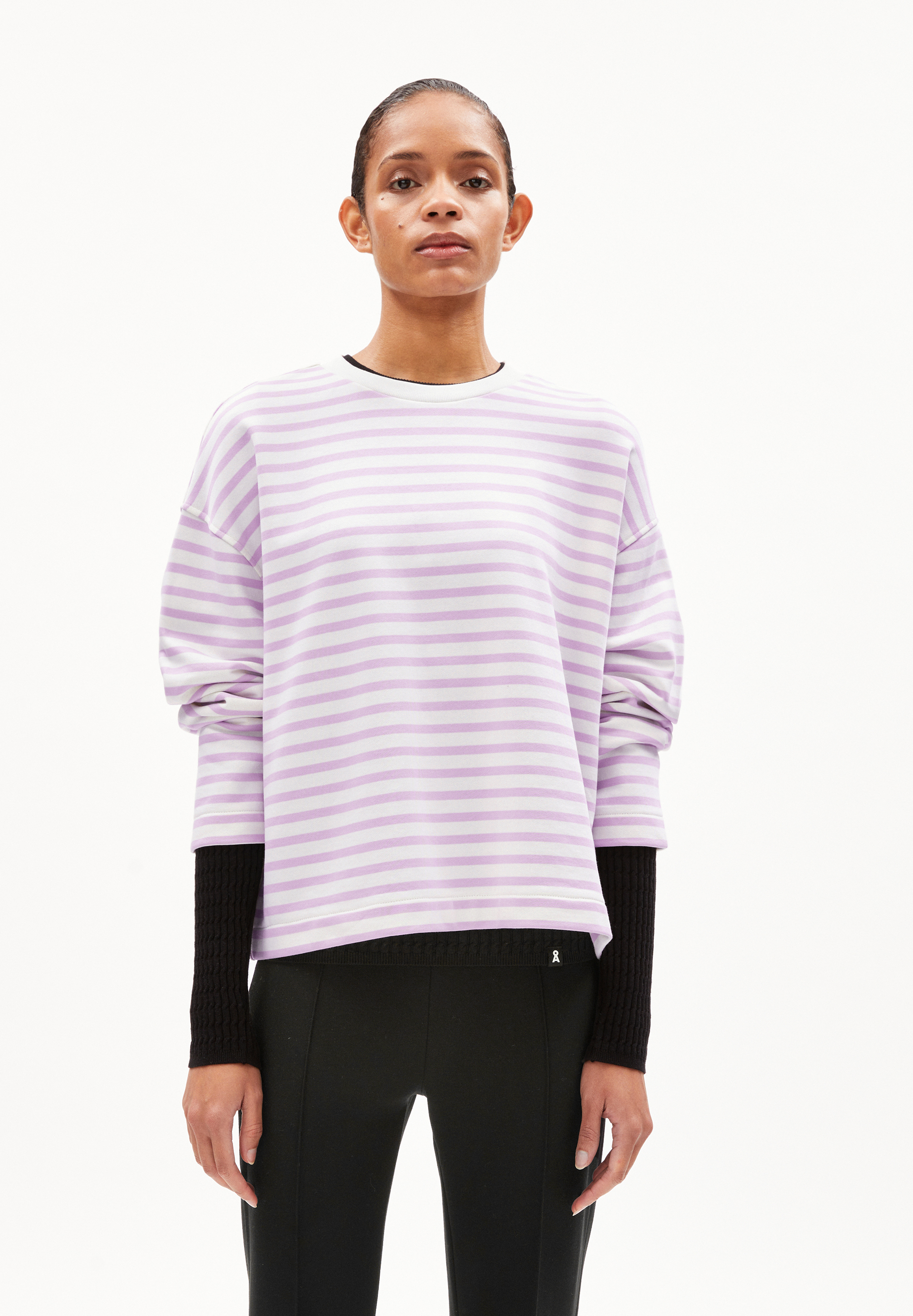 FRANKAA MAARLEN STRIPE Sweat-shirt en coton bio