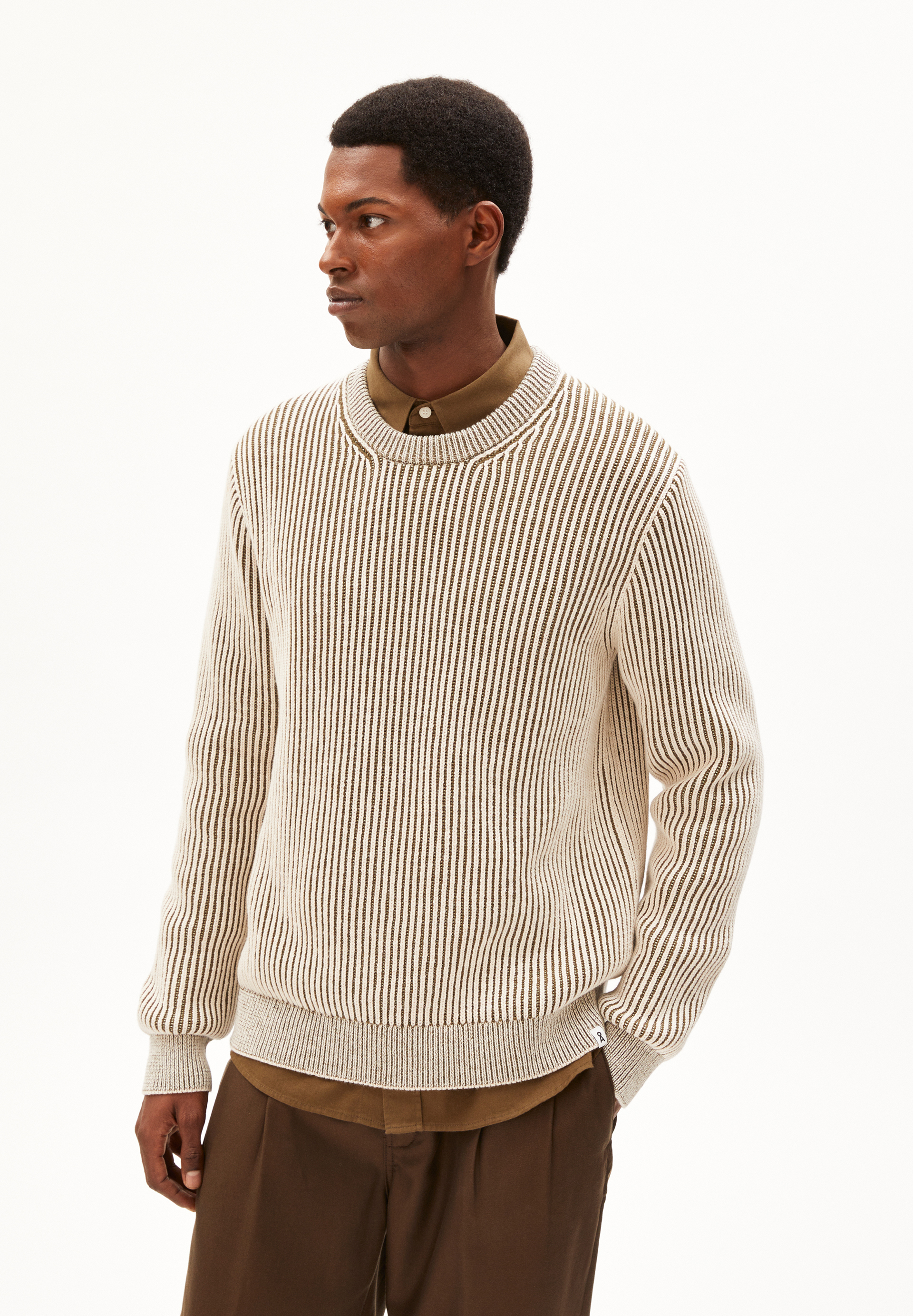 ANDRAAS Pull coupe standard en coton bio