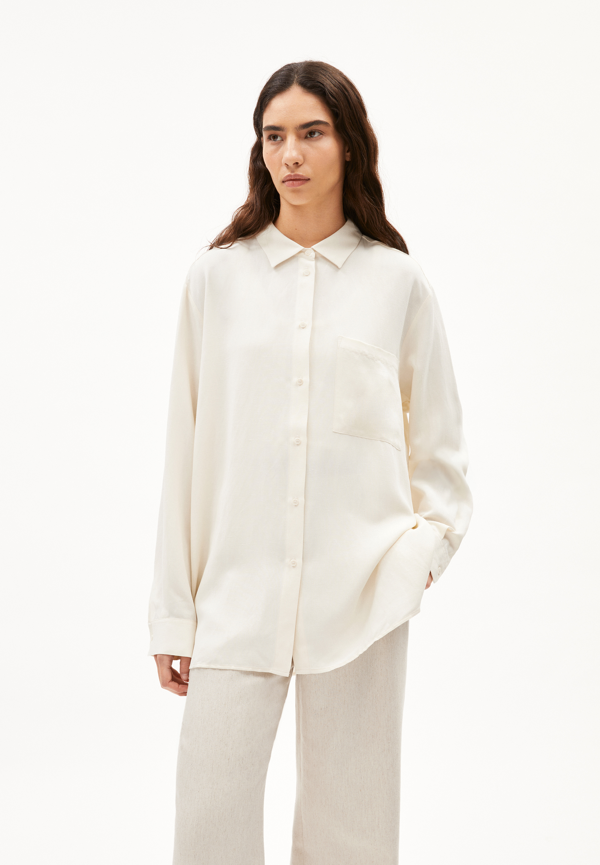 EALGAA LINO Blouse Loose Fit made of Linen-Mix